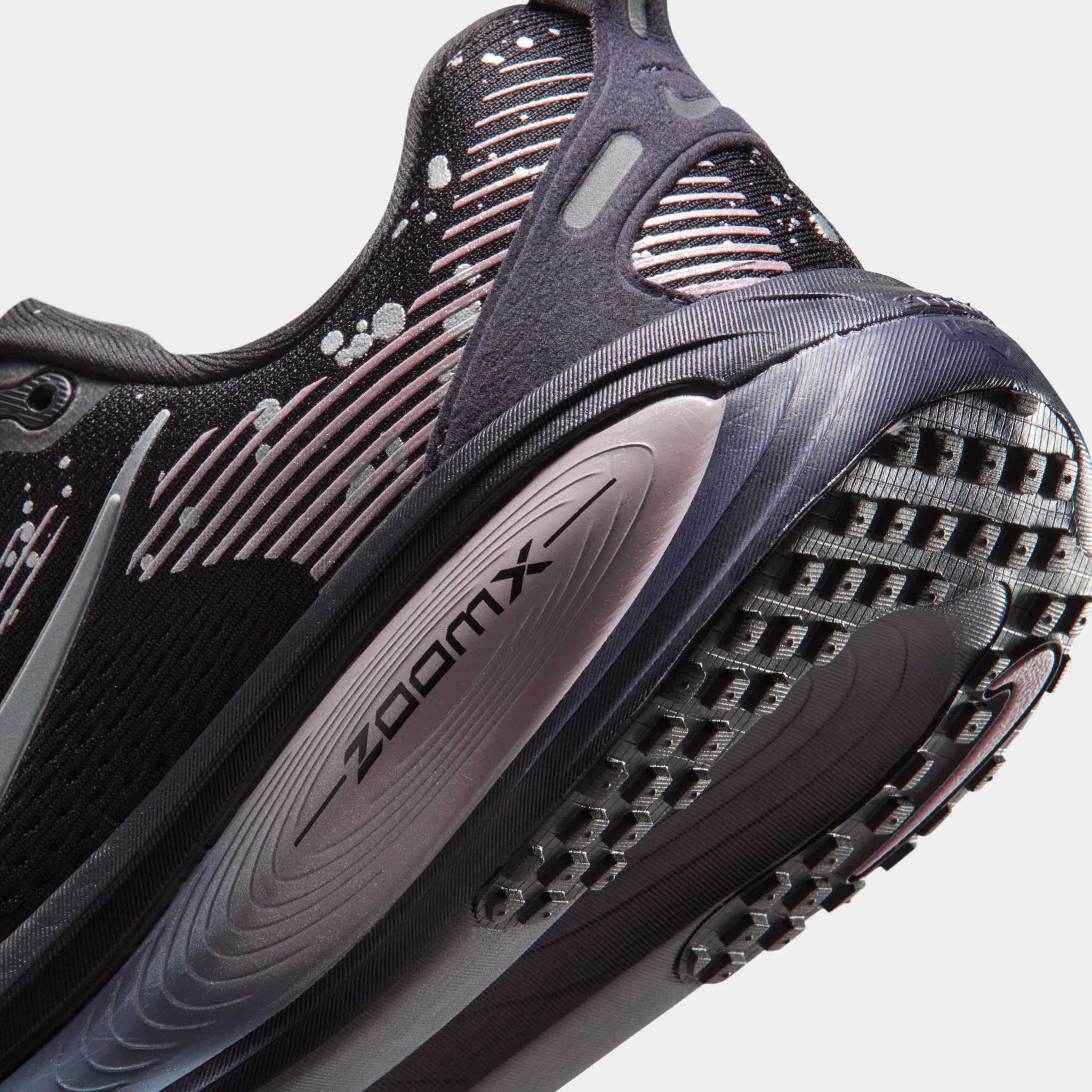 Nike Women's Vomero 18 Black / Metallic Dark Grey - Cave Purple - Image 4