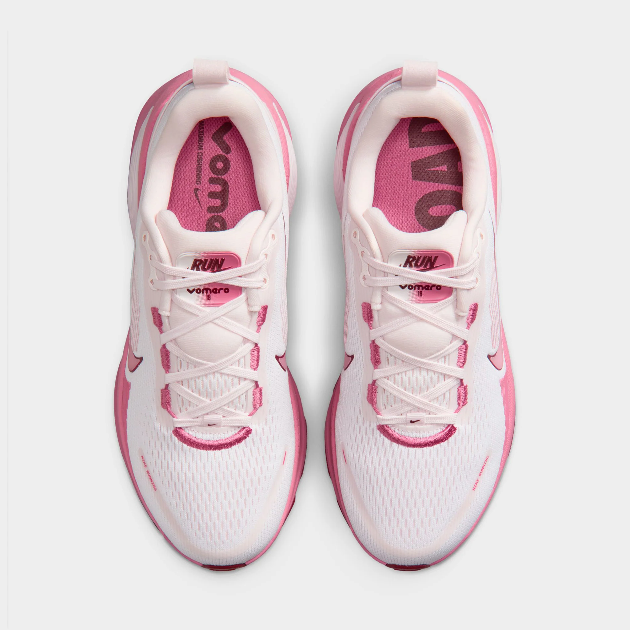 Nike Women's Vomero 18 White / Peony - Pearl Pink - Image 5