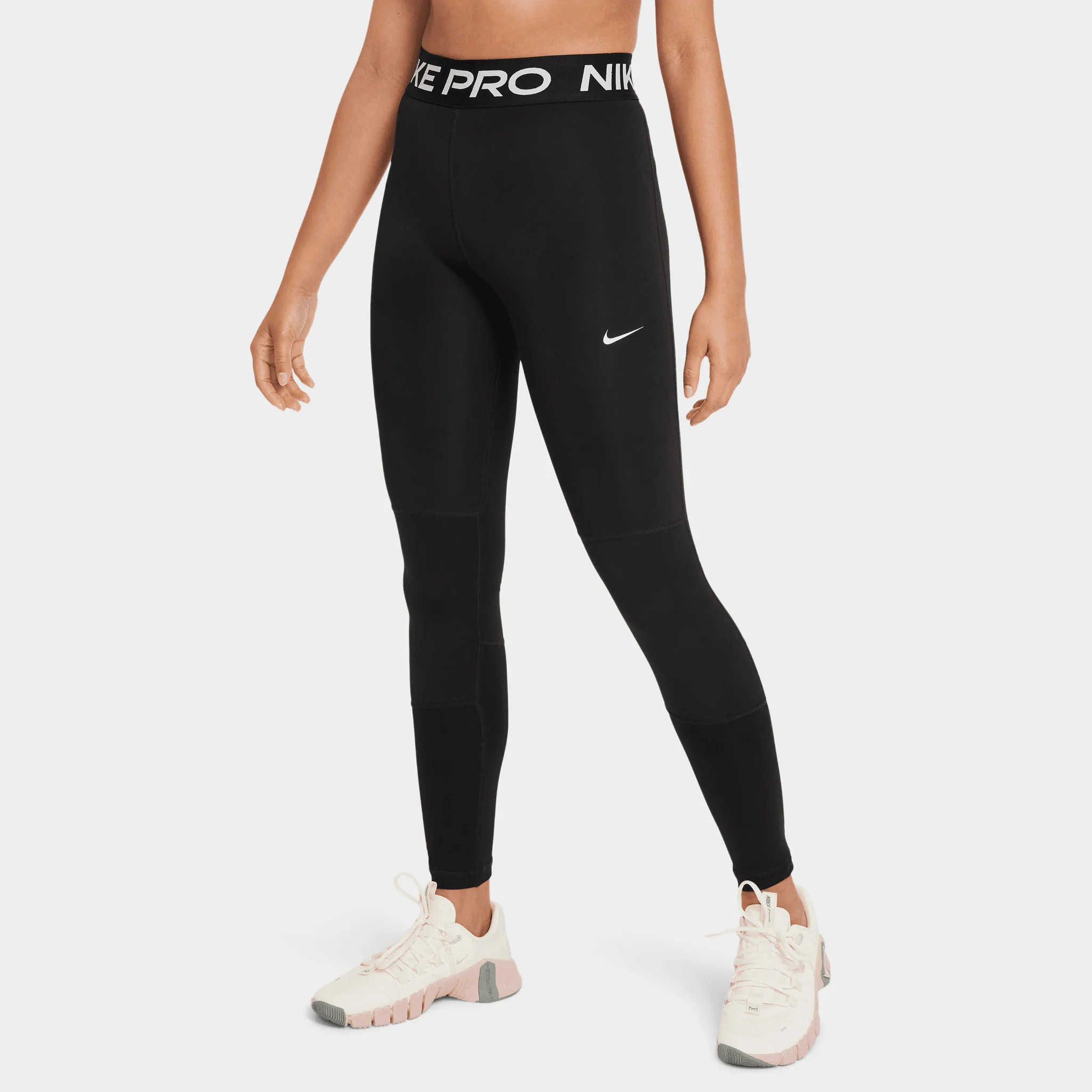 Nike Pro Junior Girls' Dri-FIT Leggings / Black - Image 7