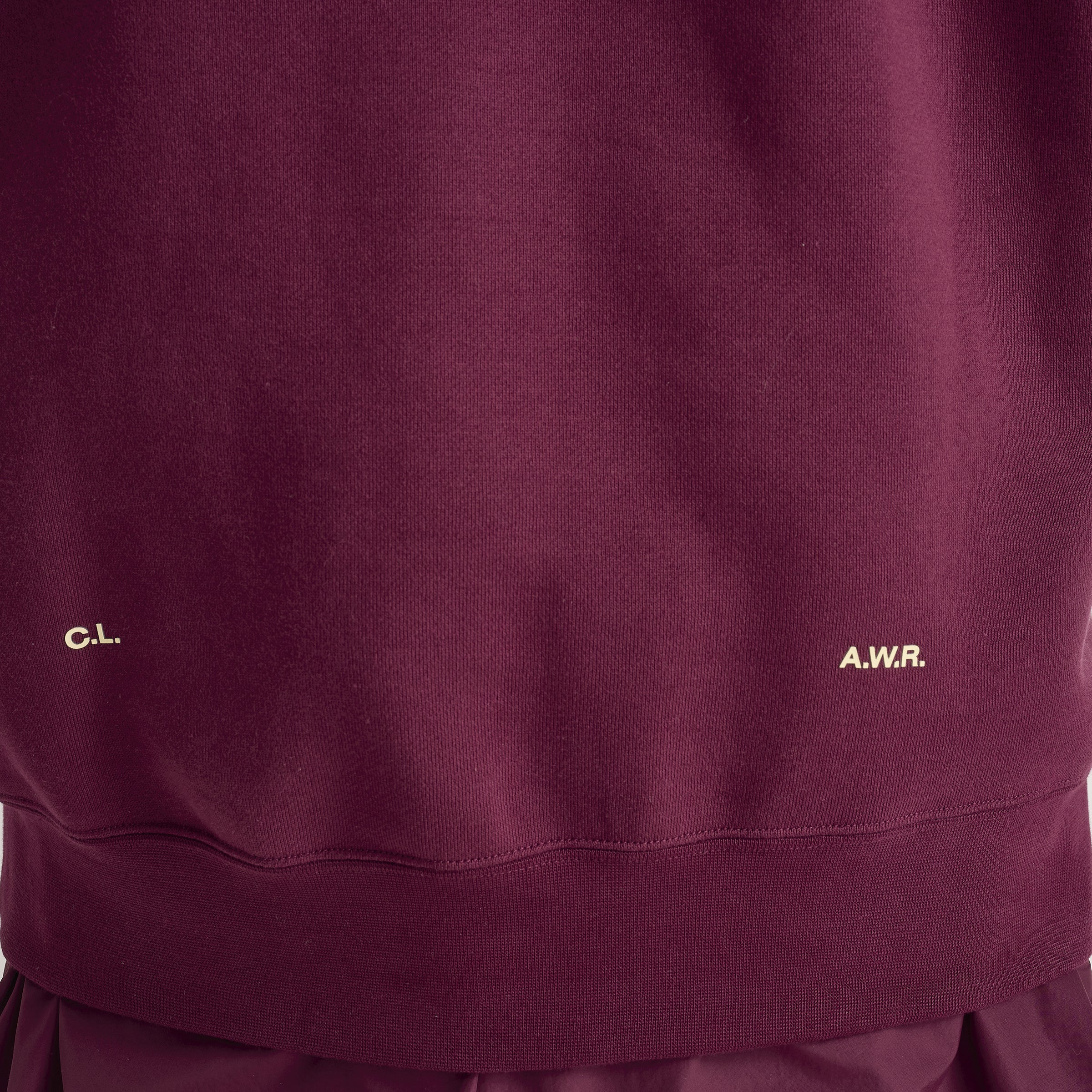 Nike NOCTA CS Cardinal  Fleece Hoodie Dark Beetroot / Adobe - Citron Tint - Image 5