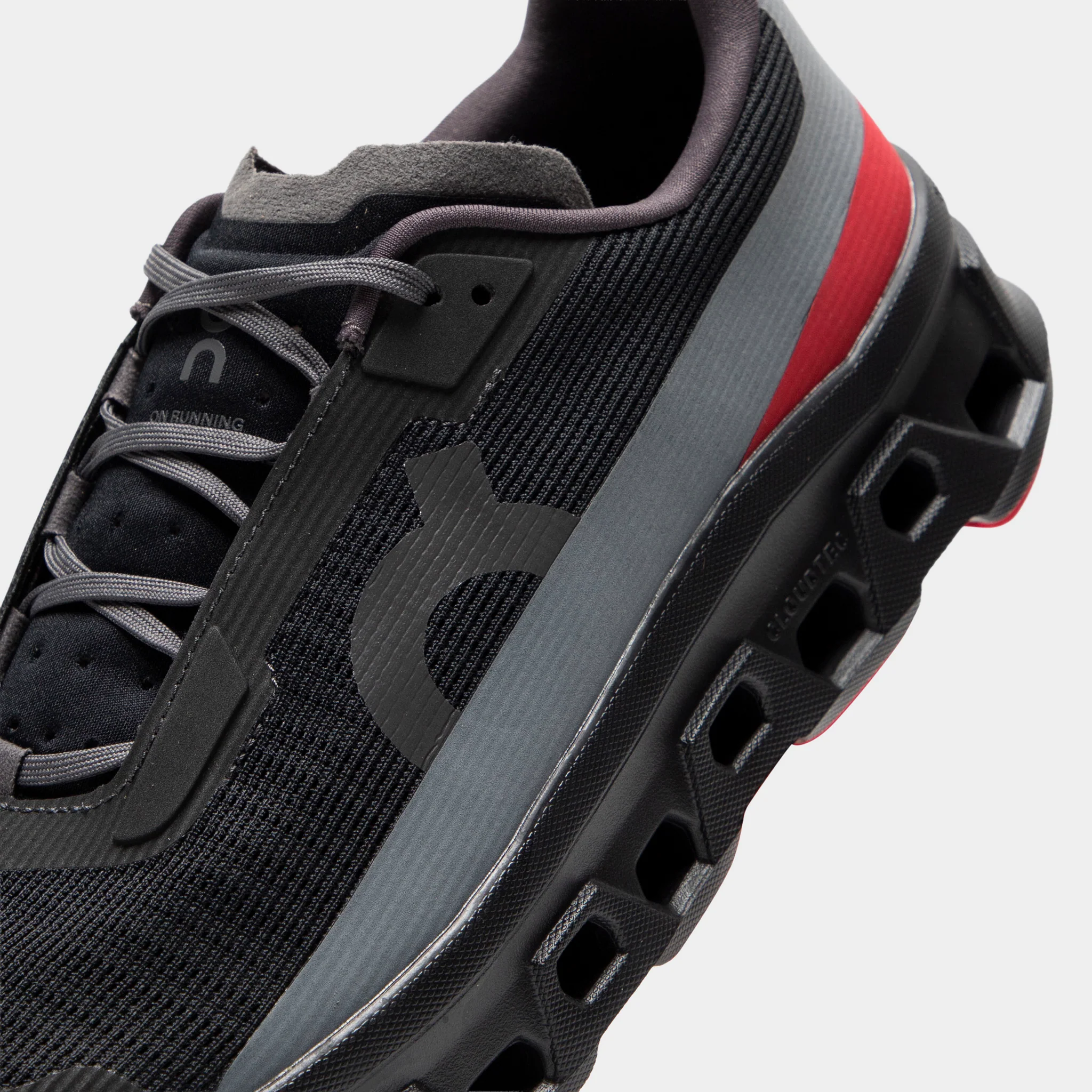 On Cloudmonster Void Black / Red - Image 3