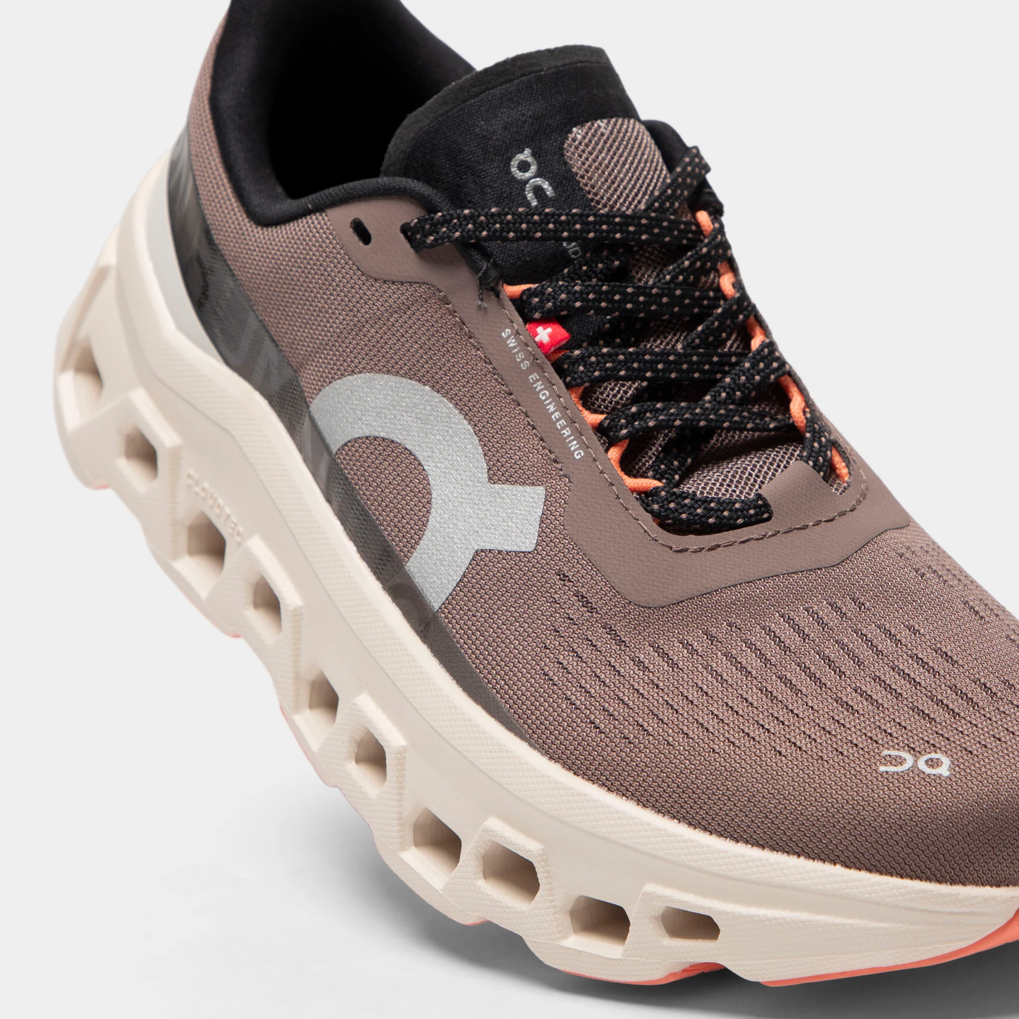 On Women's Cloudmonster 1 Ash / Sunstone - Image 3