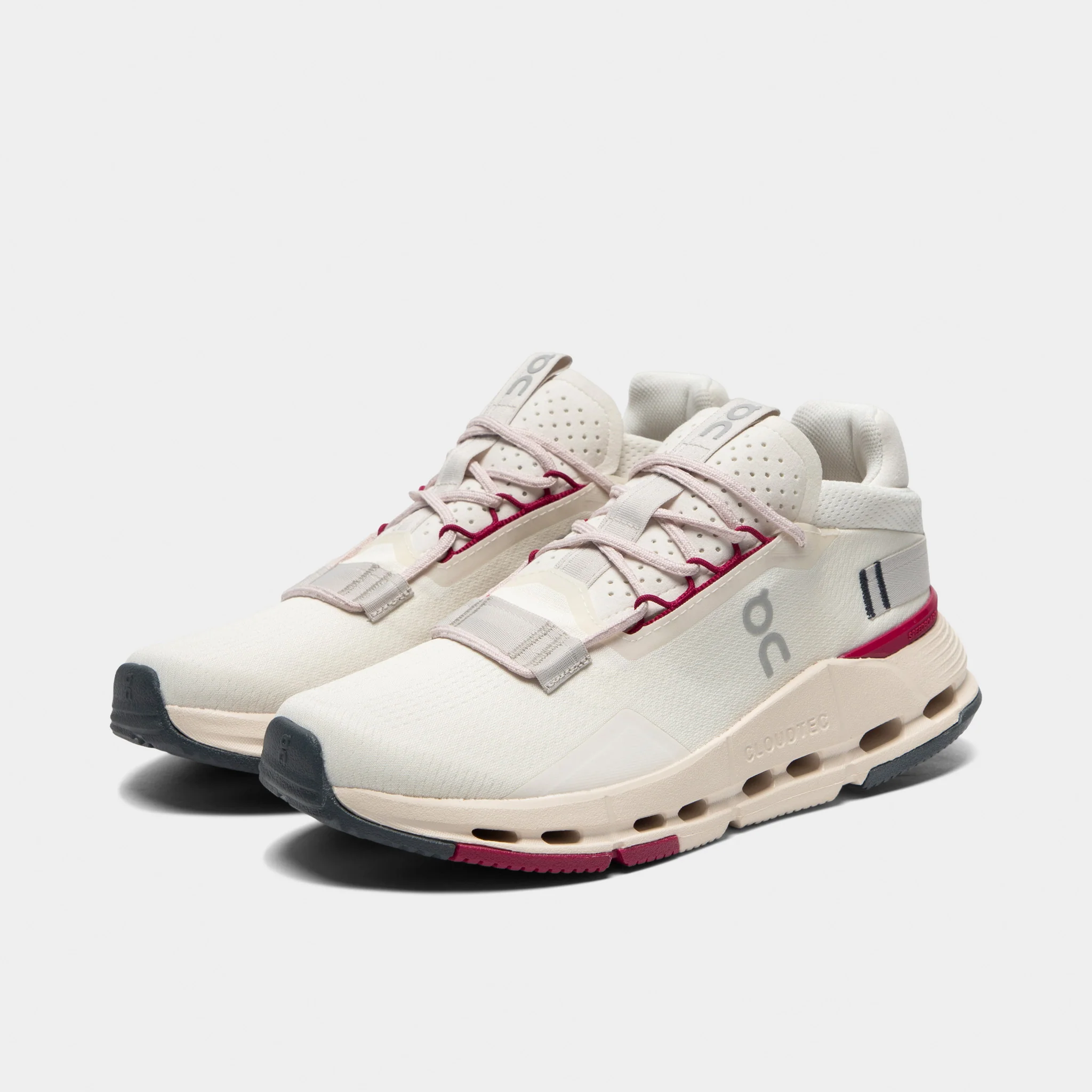 On Women's Cloudnova 2 Ivory / Grenadine - Image 2