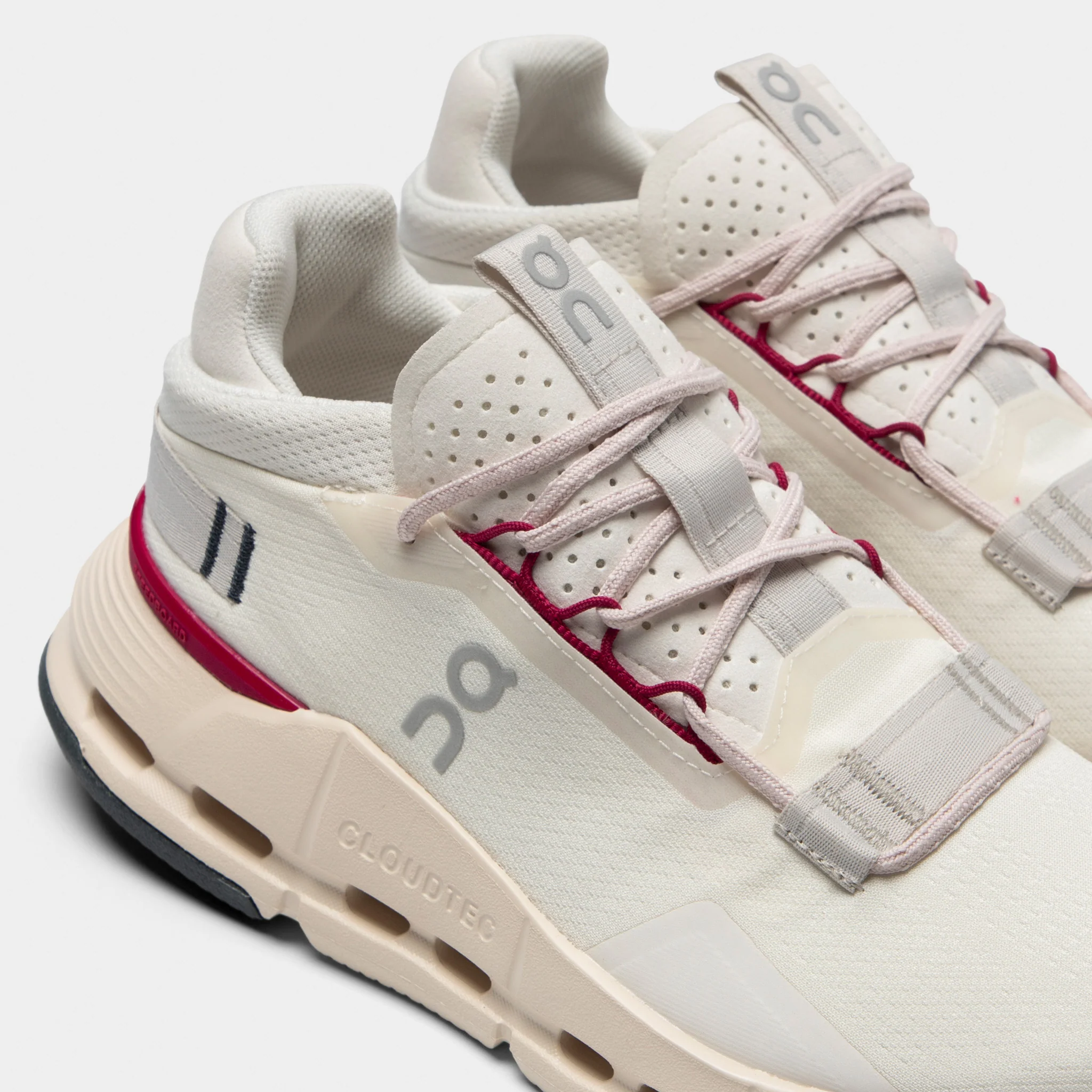 On Women's Cloudnova 2 Ivory / Grenadine - Image 3