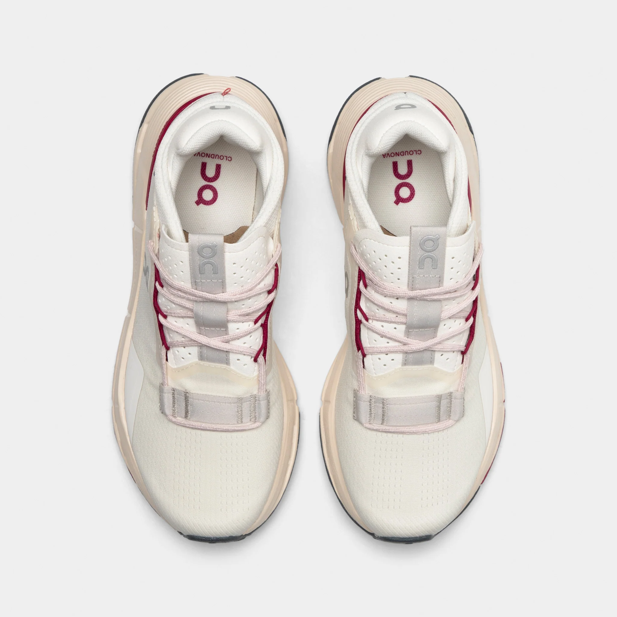 On Women's Cloudnova 2 Ivory / Grenadine - Image 5