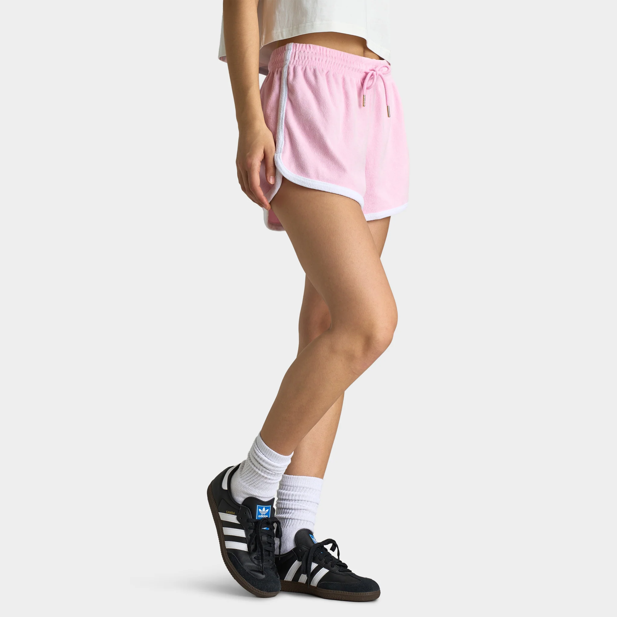 Playboy Retro Terry Shorts / Baby Pink - Image 4