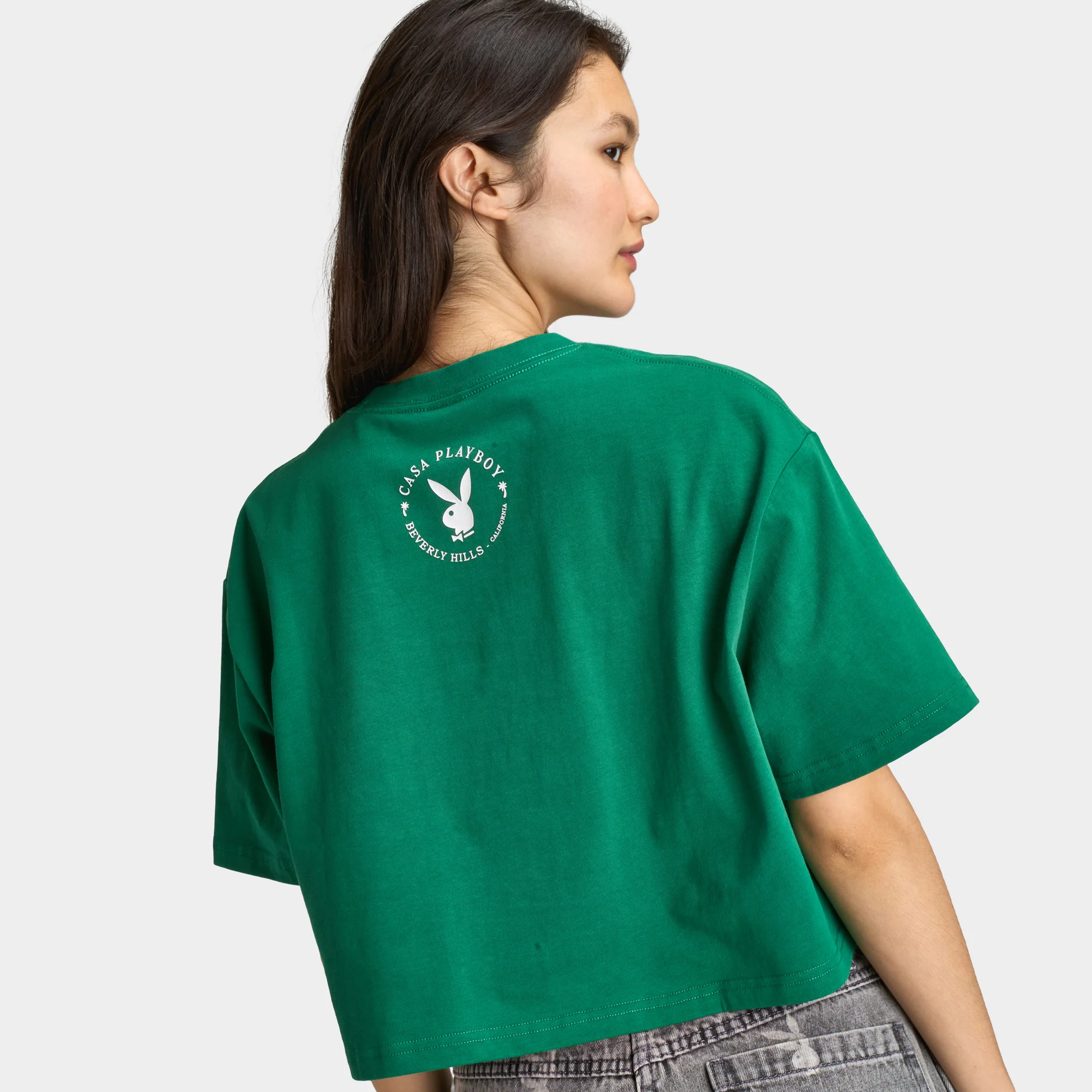 Playboy Women's Olga De Mar Tennis Tee / Verdant Green - Image 2
