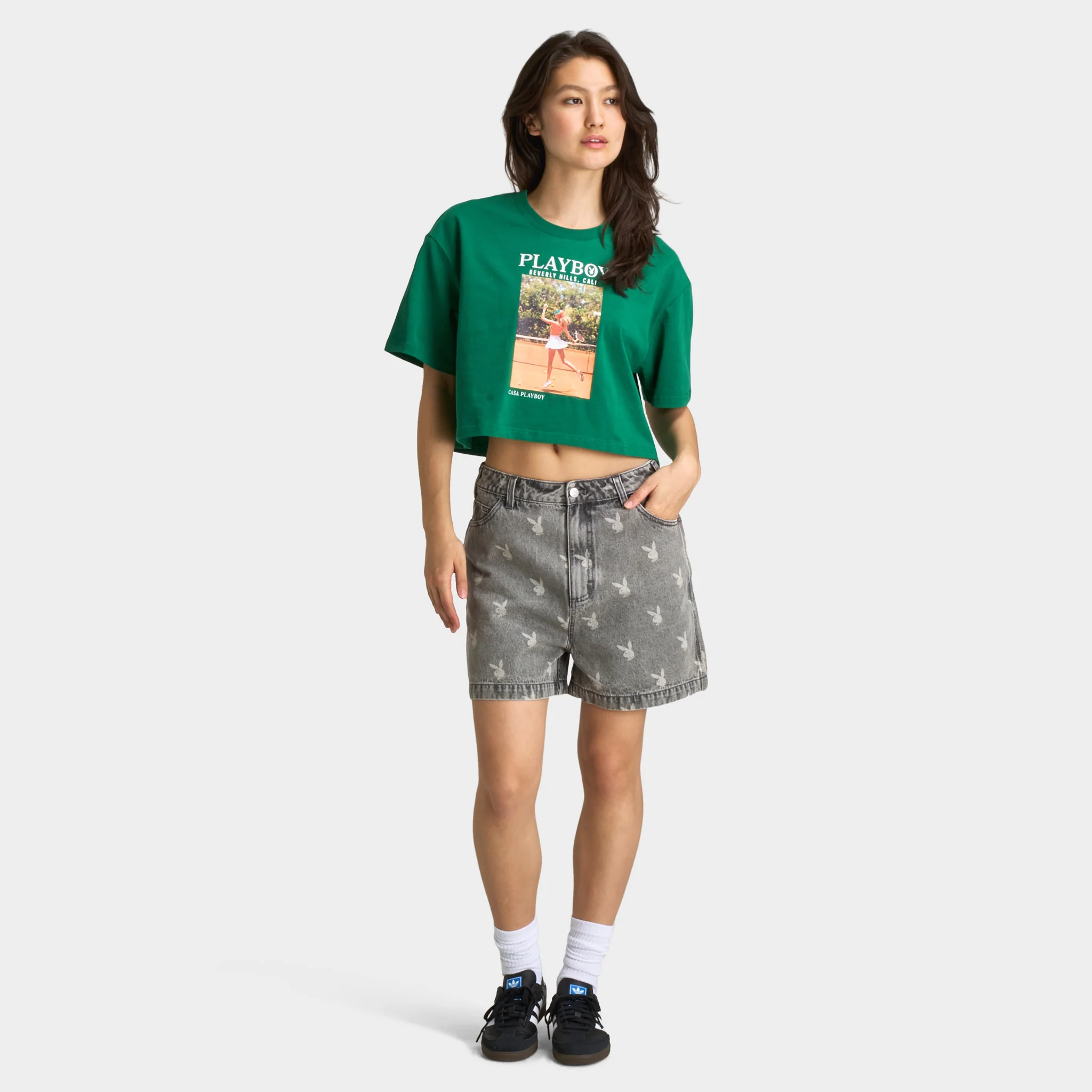 Playboy Women's Olga De Mar Tennis Tee / Verdant Green - Image 5