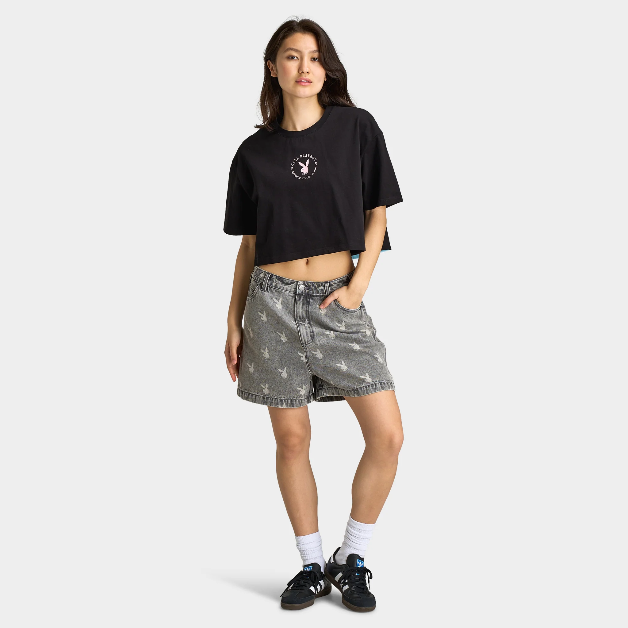 Playboy Women's Pool Playmate Tee Black / Pinkesque - Image 5