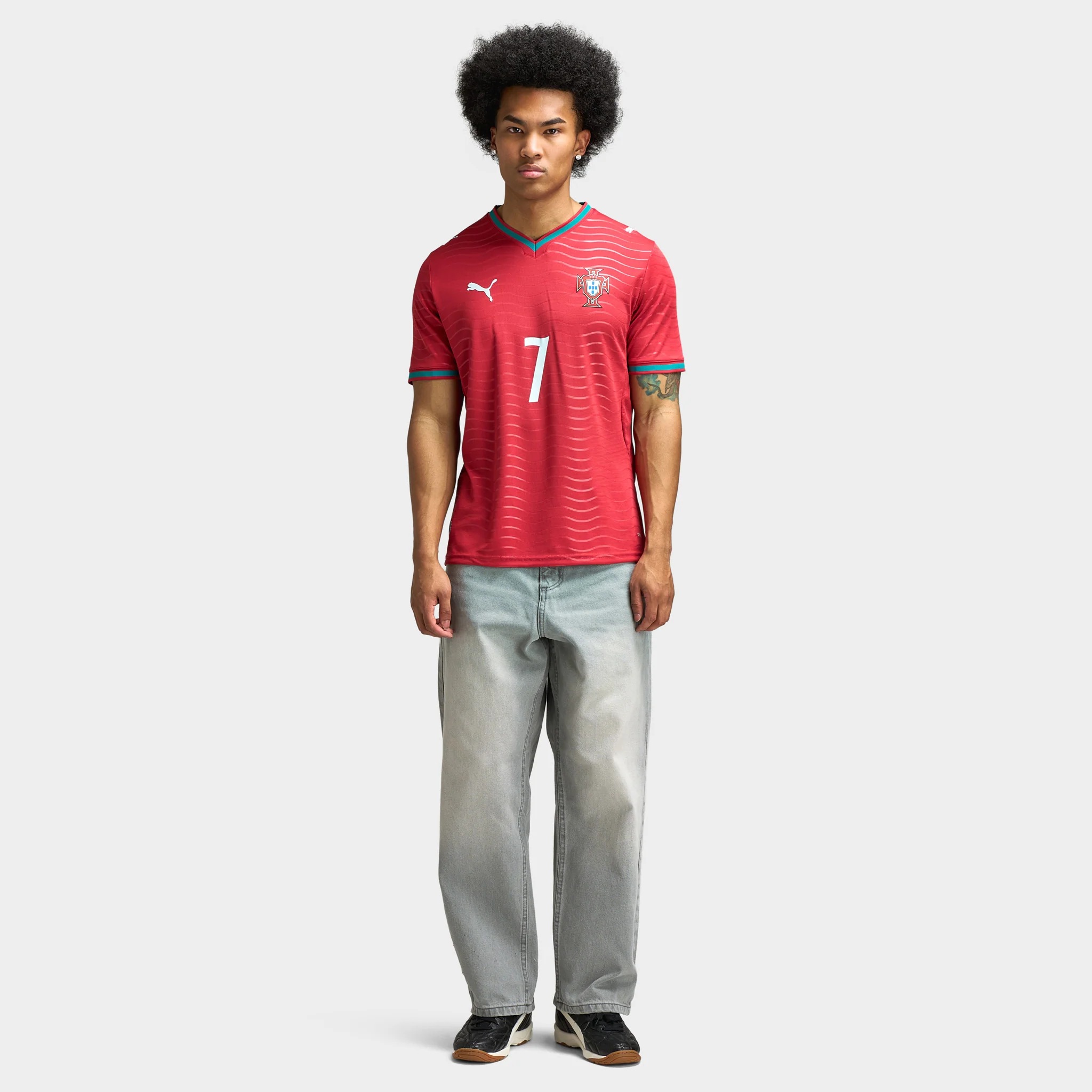 Puma Portugal Home Jersey Replica Ronaldo / Red - Image 3