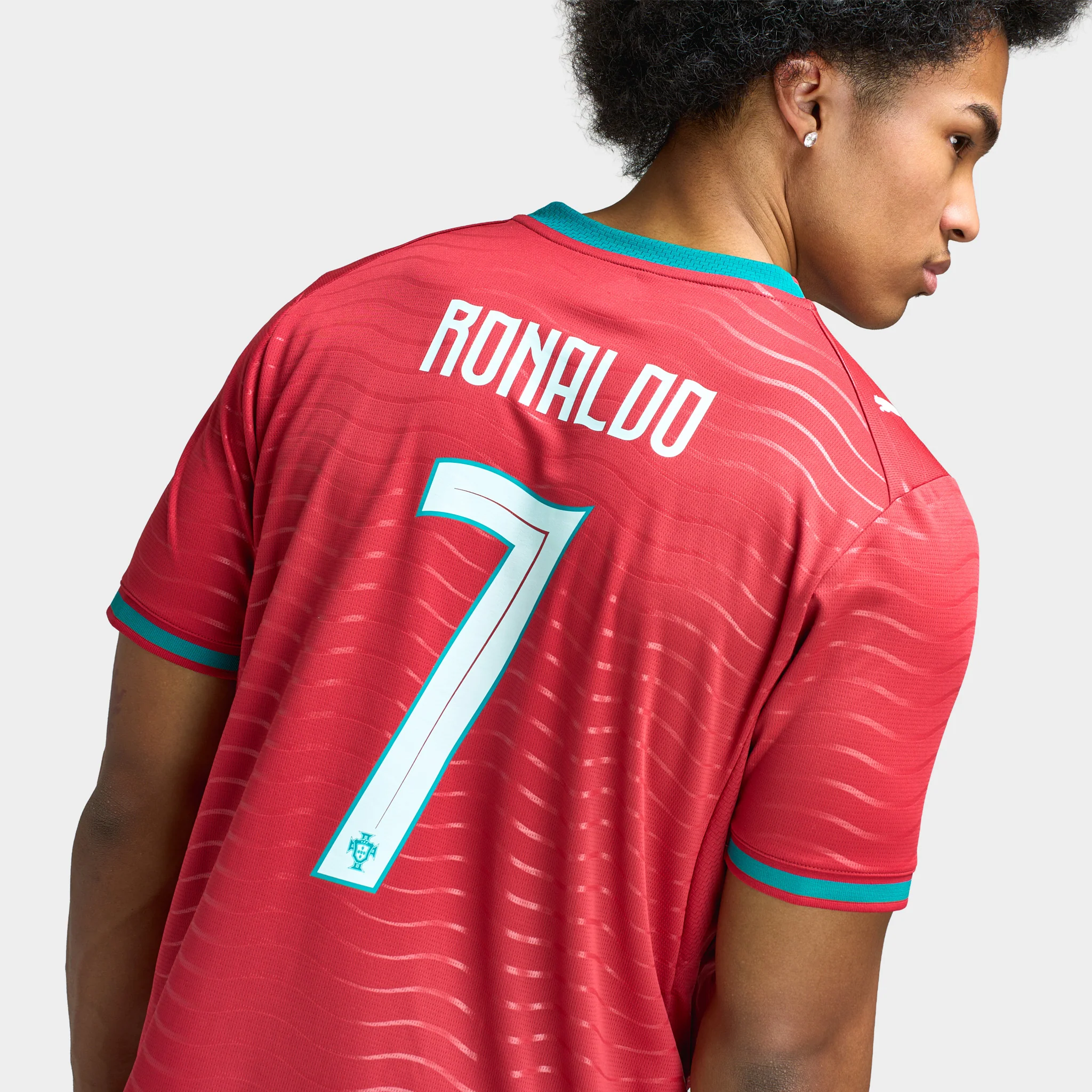 Puma Portugal Home Jersey Replica Ronaldo / Red - Image 5