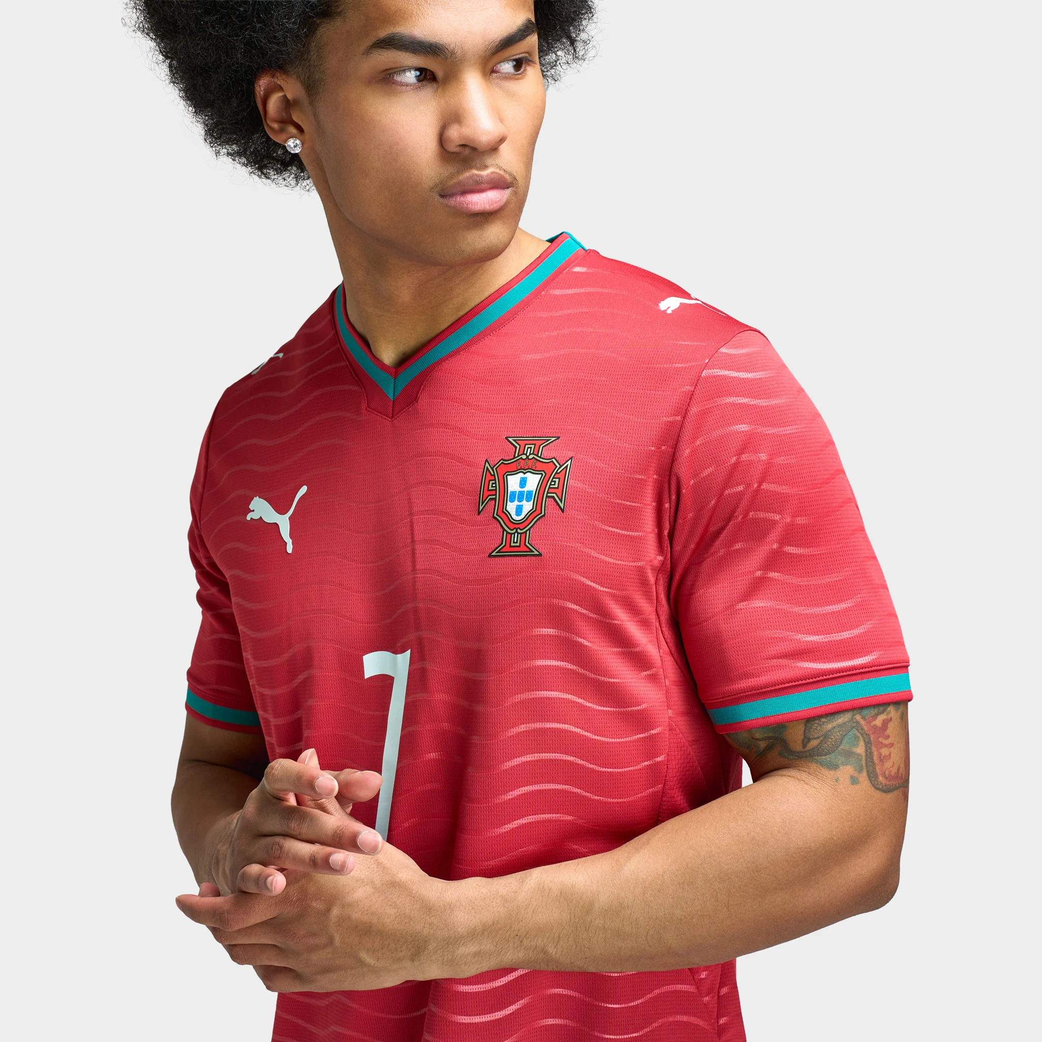 Puma Portugal Home Jersey Replica Ronaldo / Red - Image 6