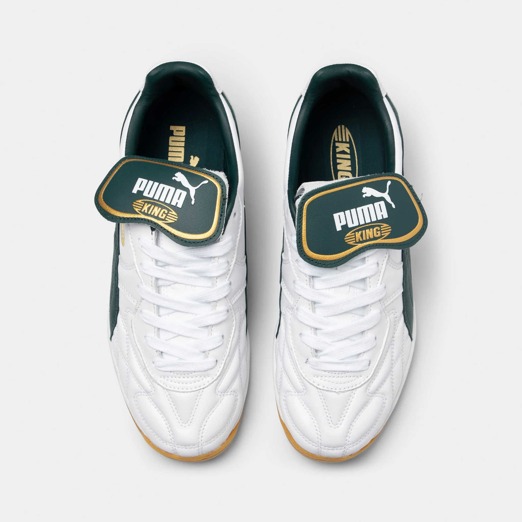 PUMA King Indoor White / Green / Gold - Image 5