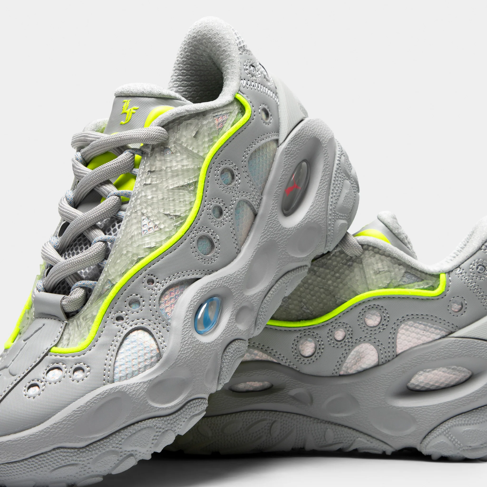 PUMA La France Grey / Silver / Neon - Image 3