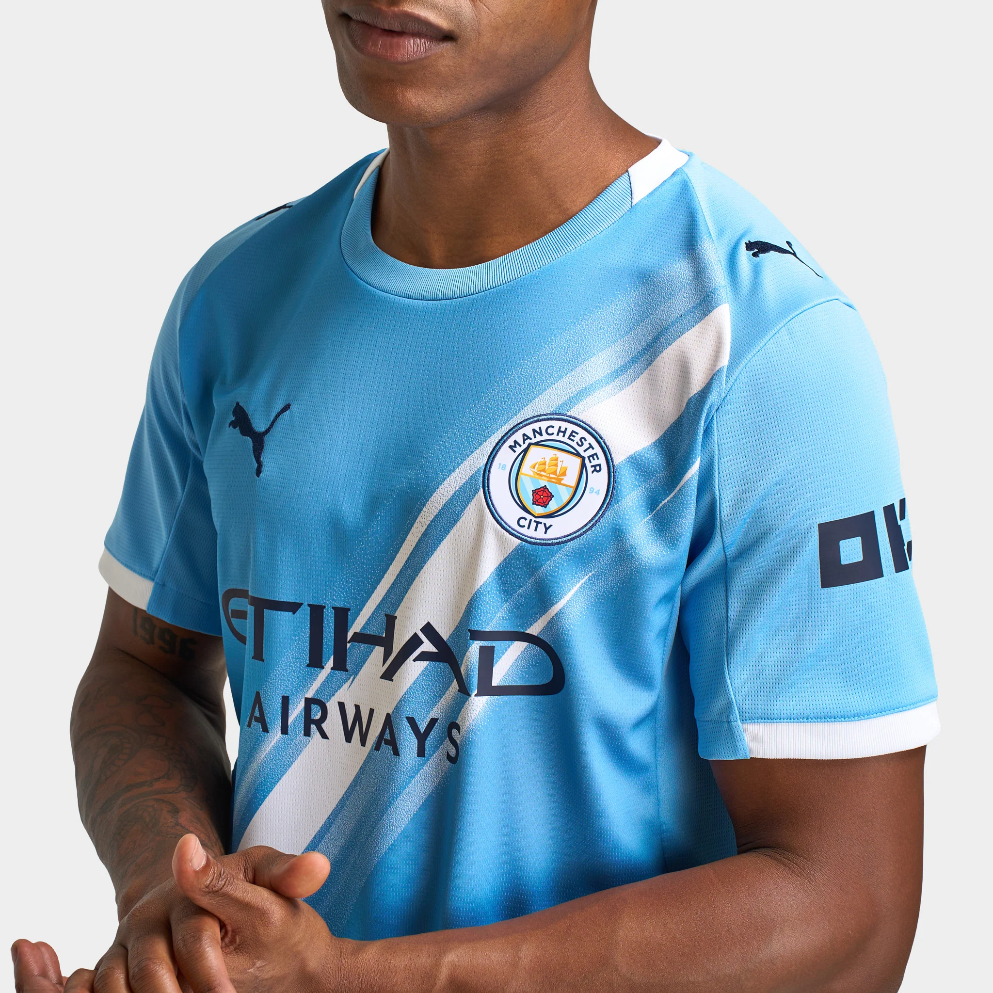 PUMA MCFC Home Jersey Replica Team Light Blue / Puma White - Image 4