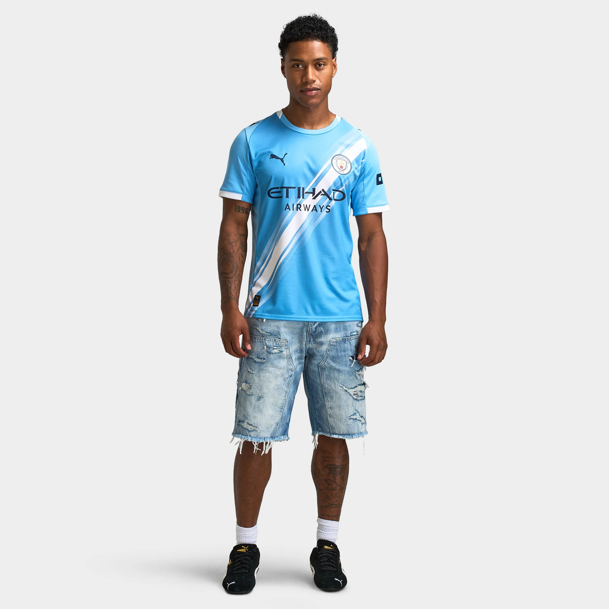 PUMA MCFC Home Jersey Replica Team Light Blue / Puma White - Image 6