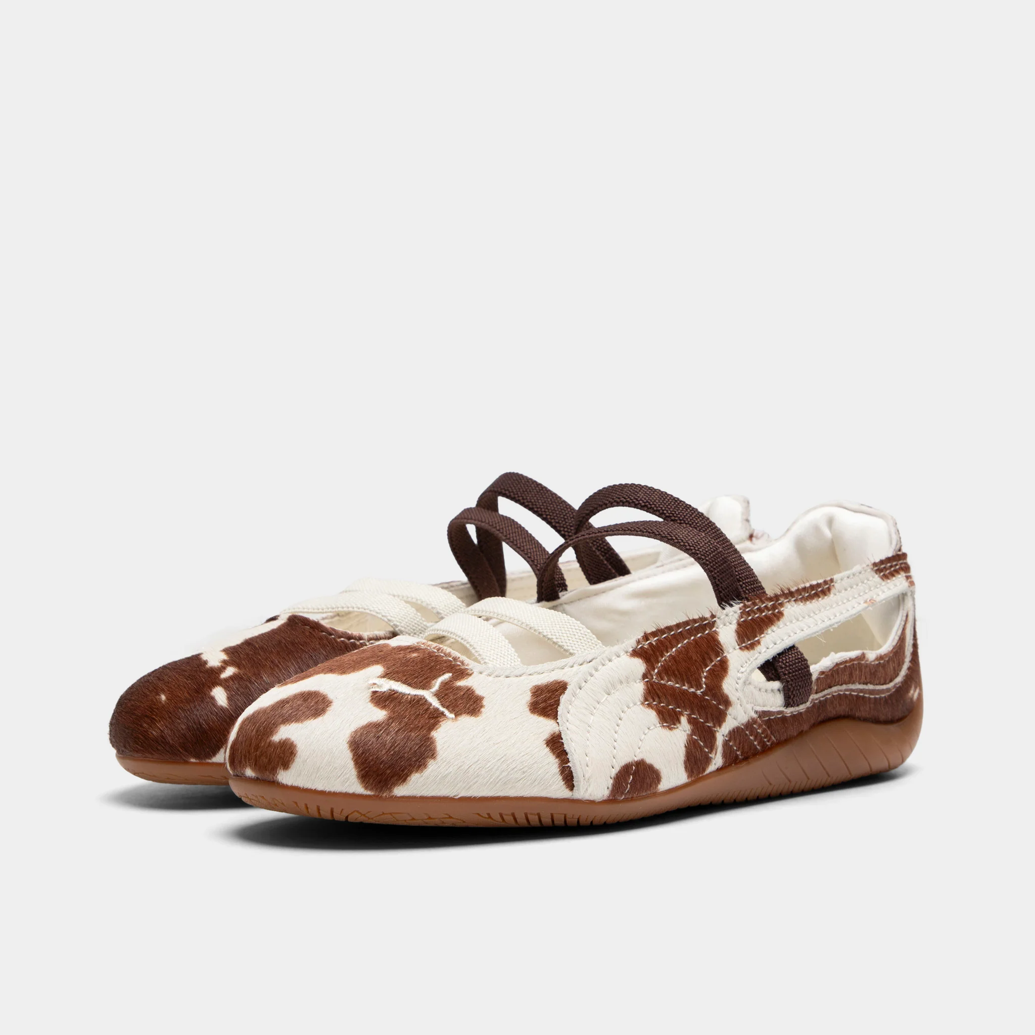 PUMA Women's Speedcat Ballet Cow Chocolate Brown / Gum - Image 2