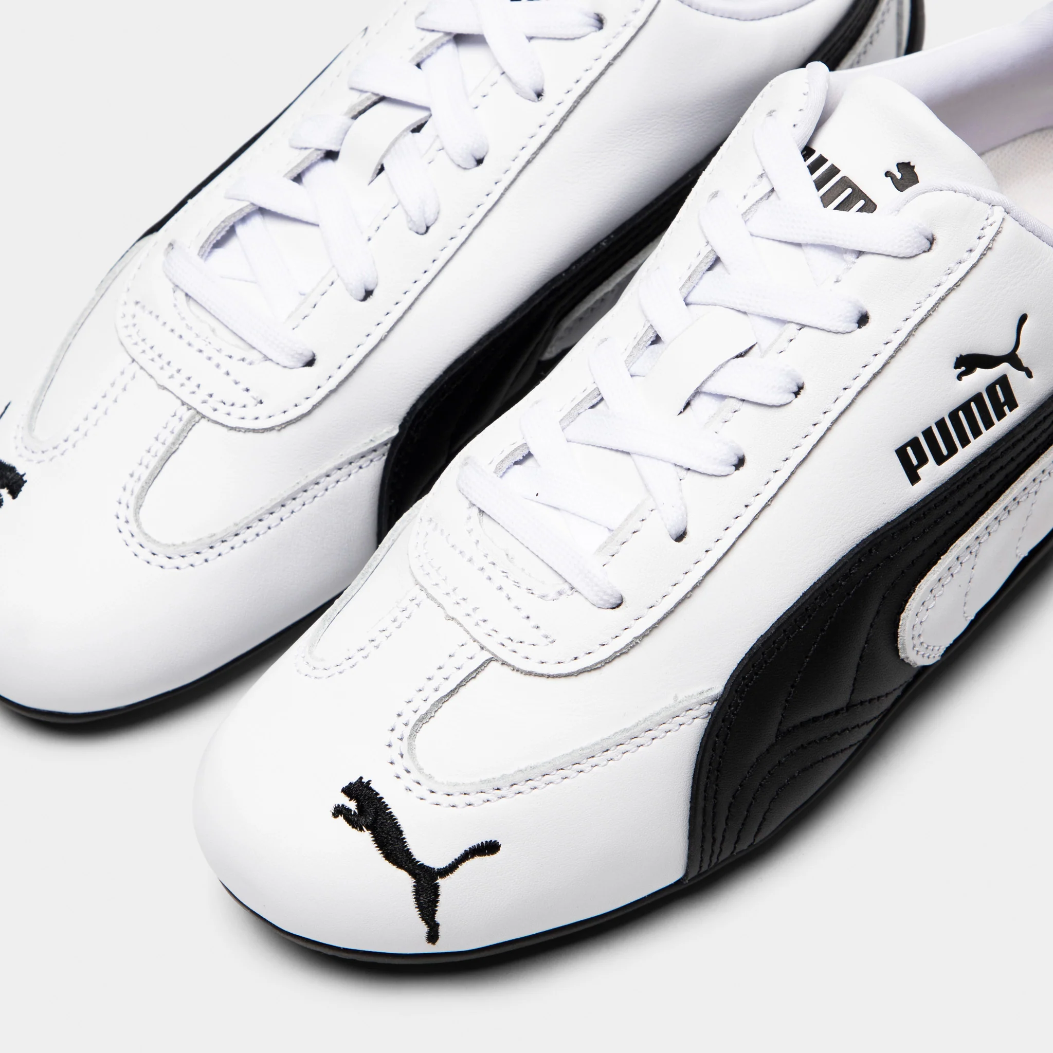 PUMA Women's Speedcat Leather Black / White - Image 3