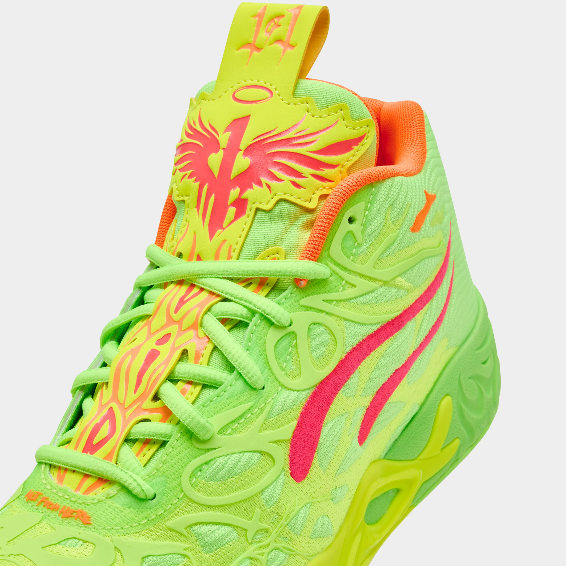 PUMA x LaMelo Ball MB.04 Yellow Alert / Green Glare - Pink Alert - Image 3