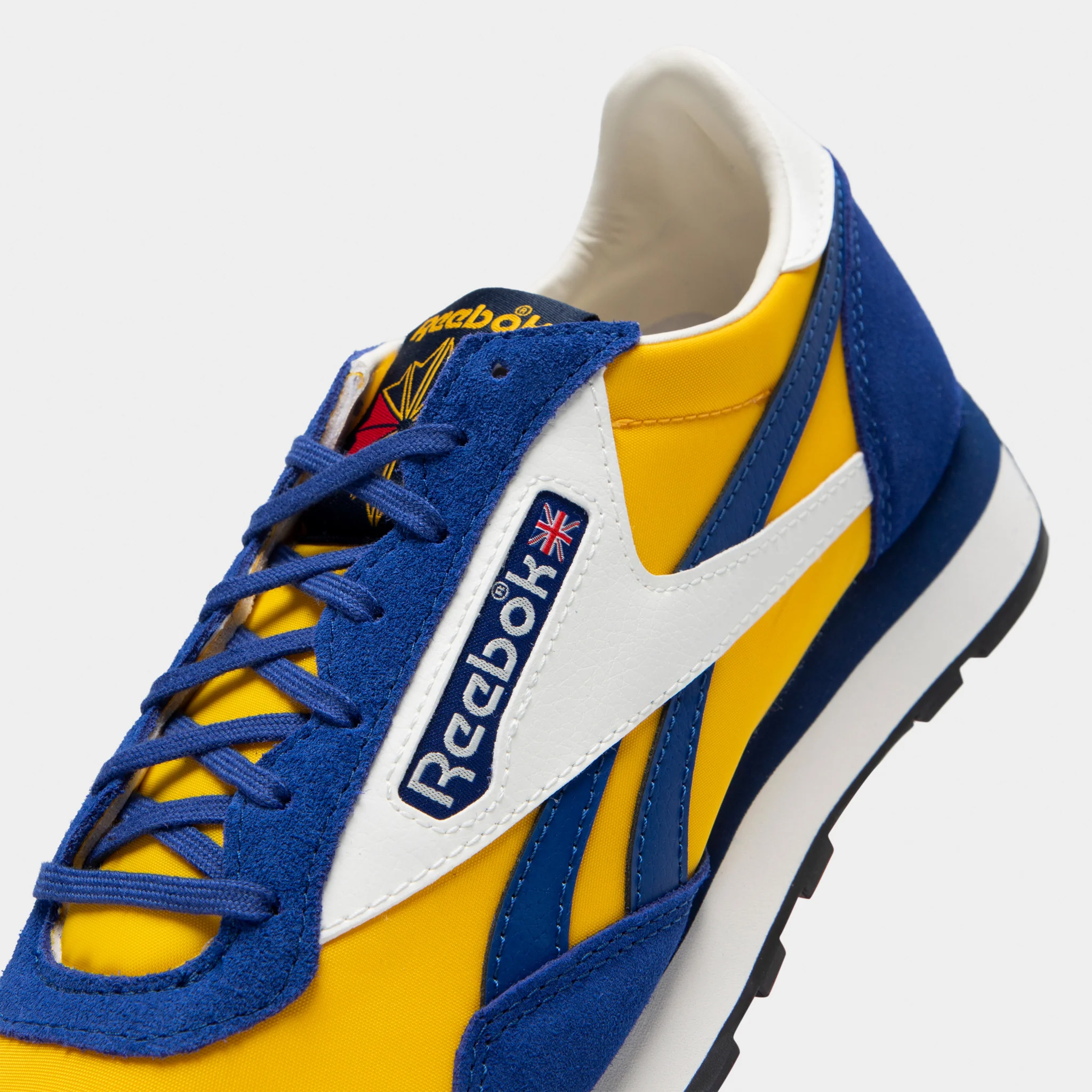 Reebok Aztec OG Cobalt / Always Yellow - Chalk - Image 4