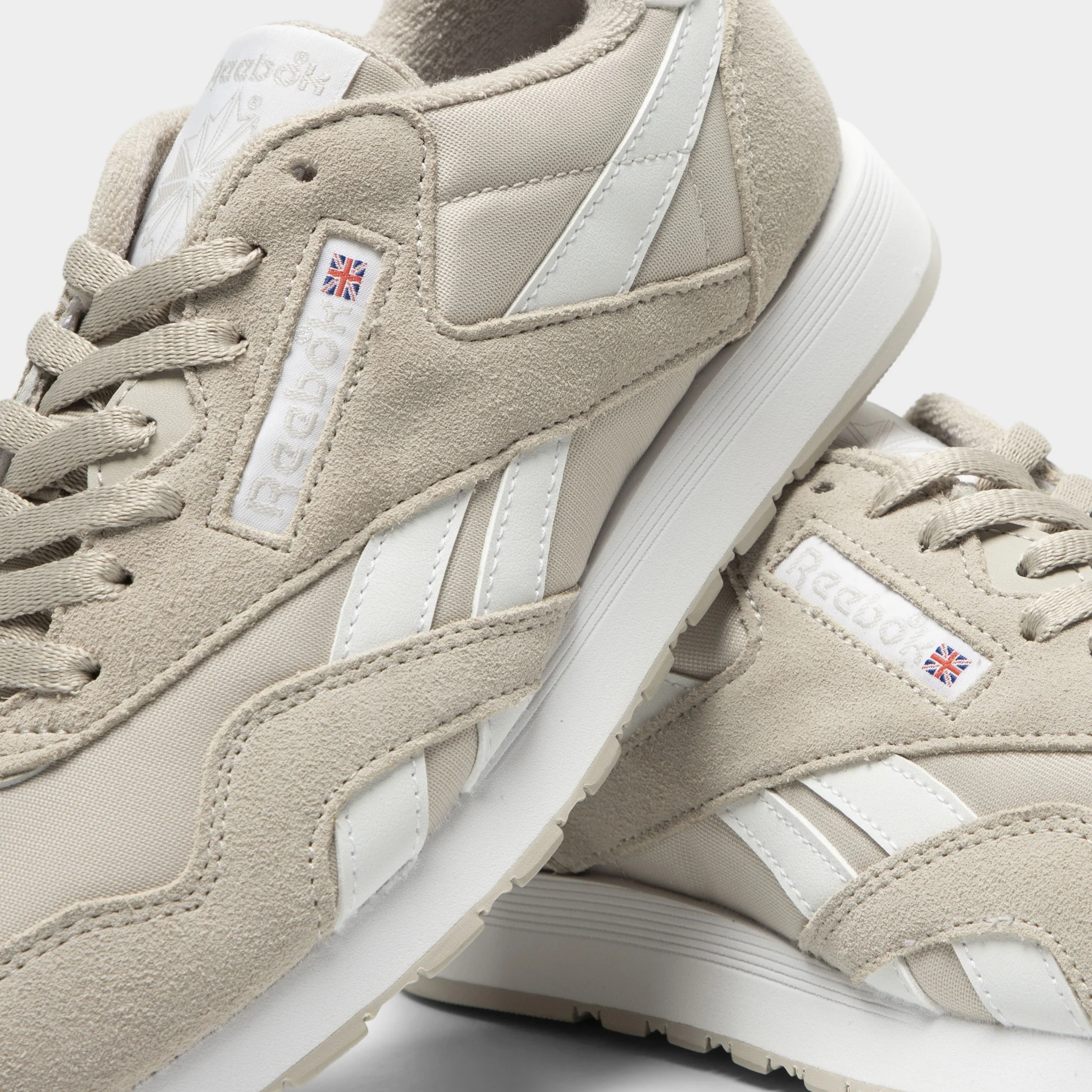 Reebok CL Nylon Grey / White - Image 3