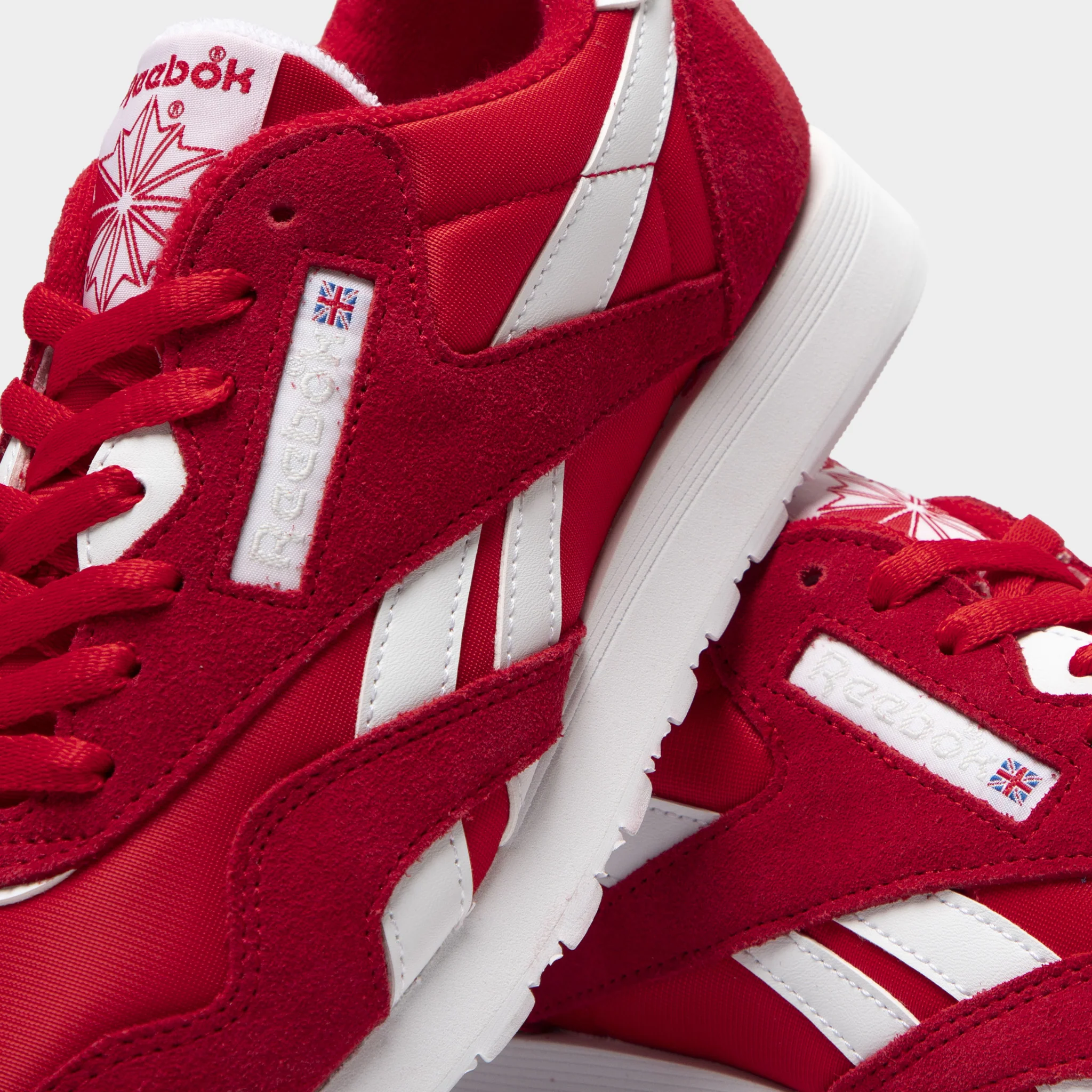 Reebok CL Nylon Red / White - Image 3