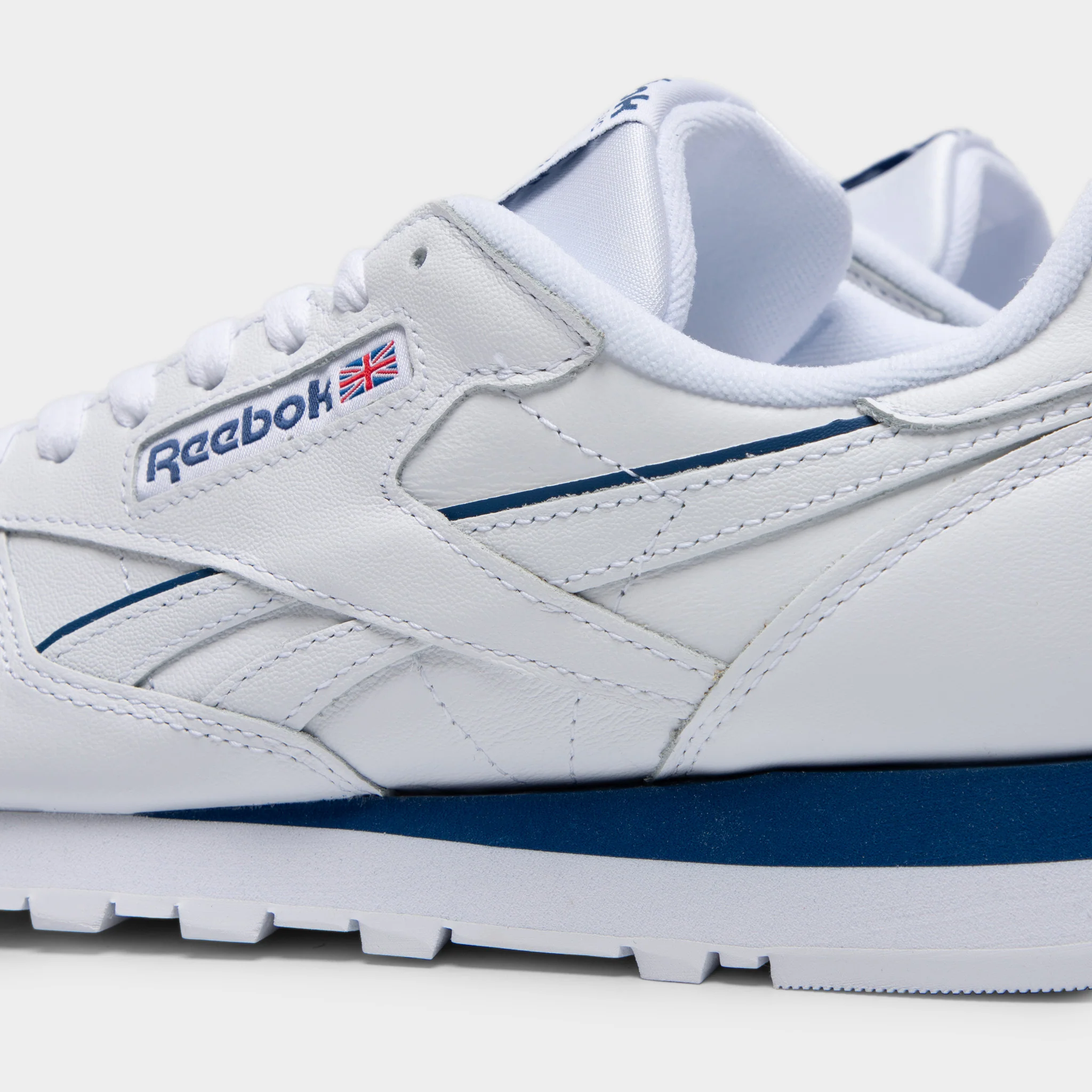 Reebok Classic Leather White / White - Twilight Blue - Image 3