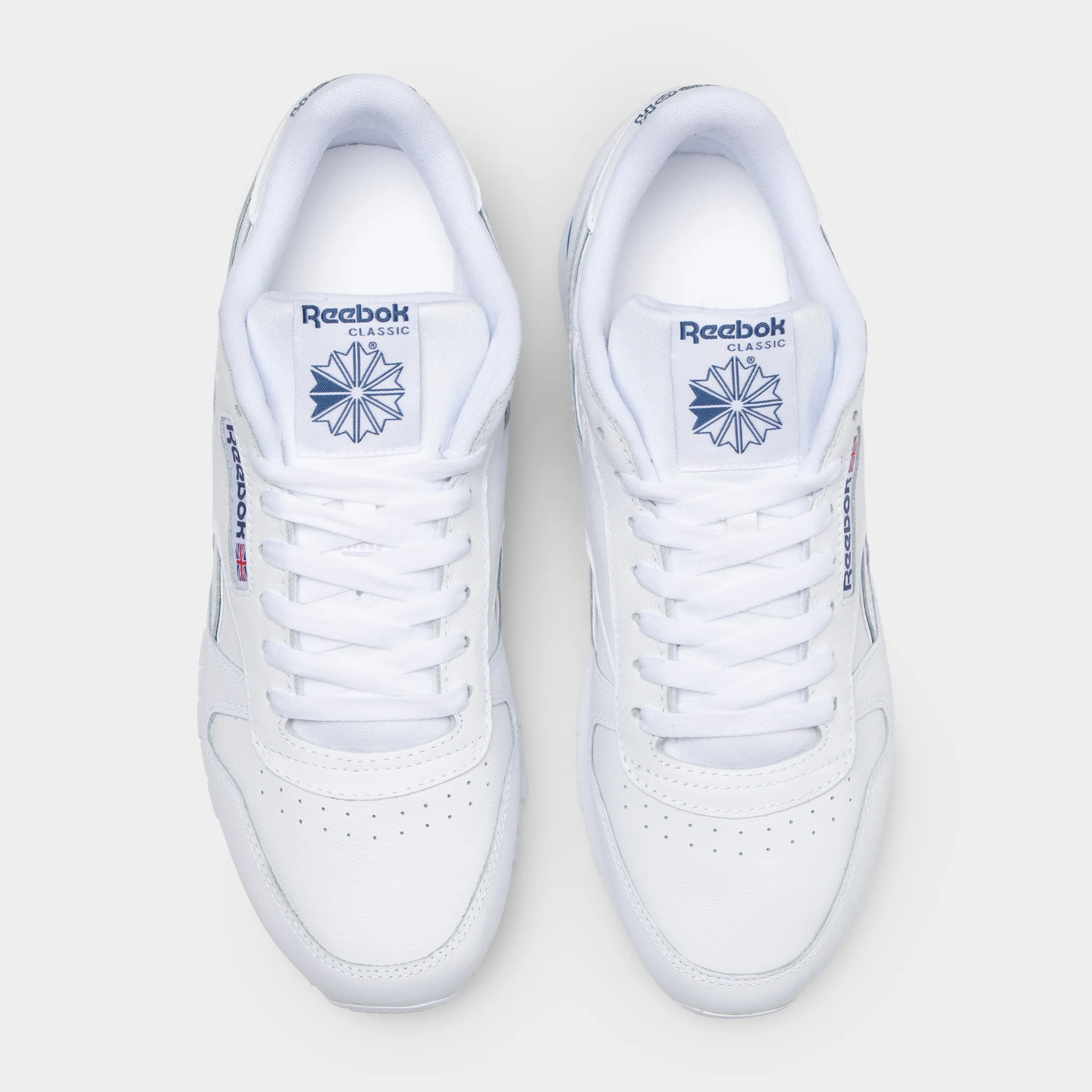 Reebok Classic Leather White / White - Twilight Blue - Image 5