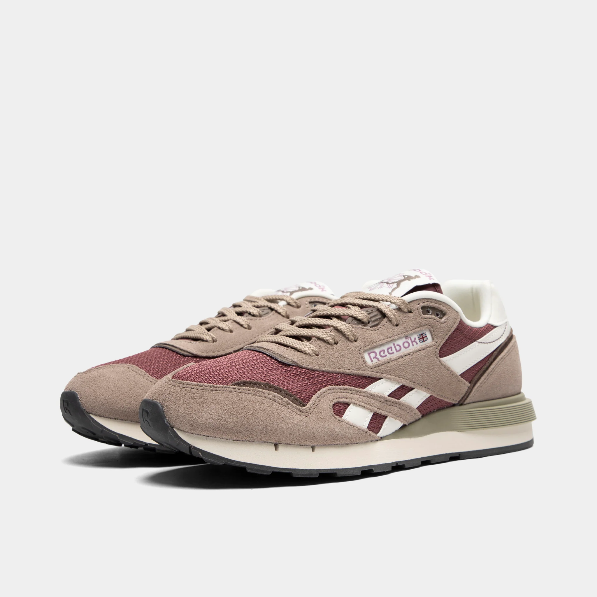 Reebok Classic Nylon 89 Grey / Blackberry - Image 2