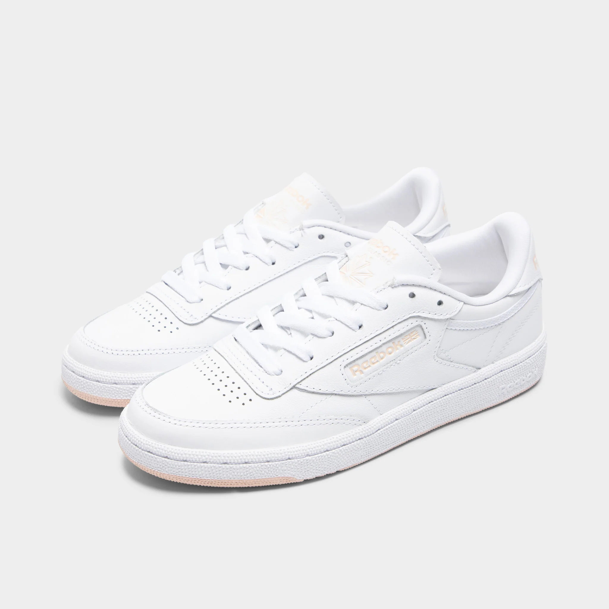 Reebok Women's Club C 85 White / Bleached Peach - Image 2