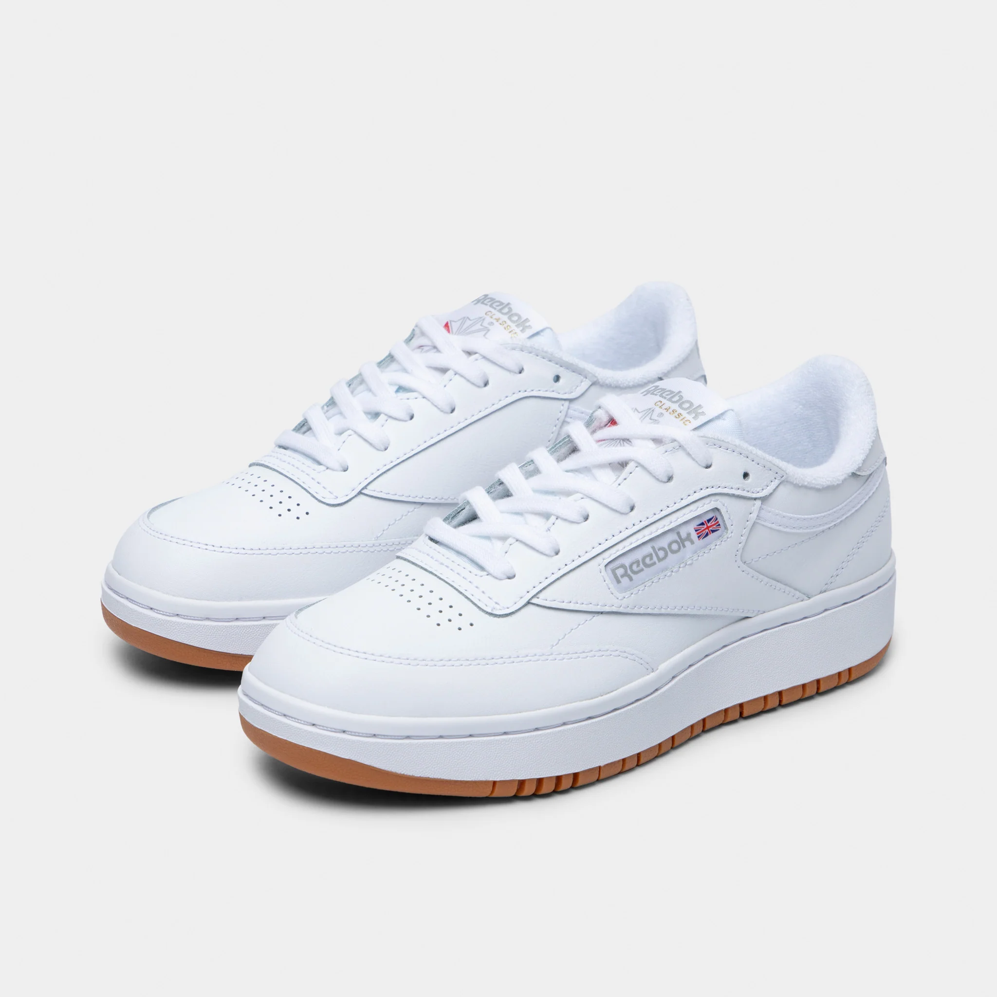 Reebok Womens' Club C Double White / Gum - Image 2