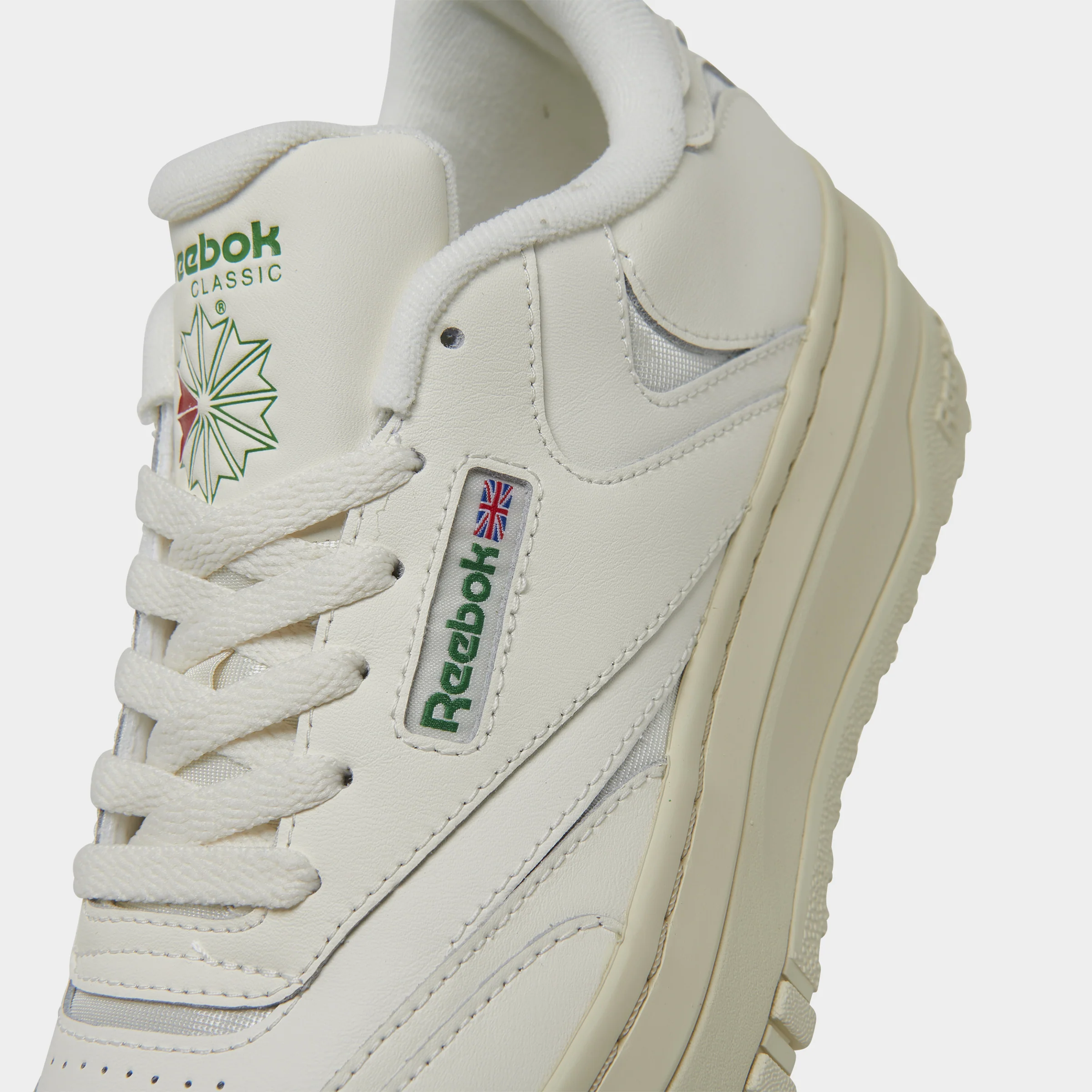 Reebok Women's Club C Extra Chalk / Green - Image 3
