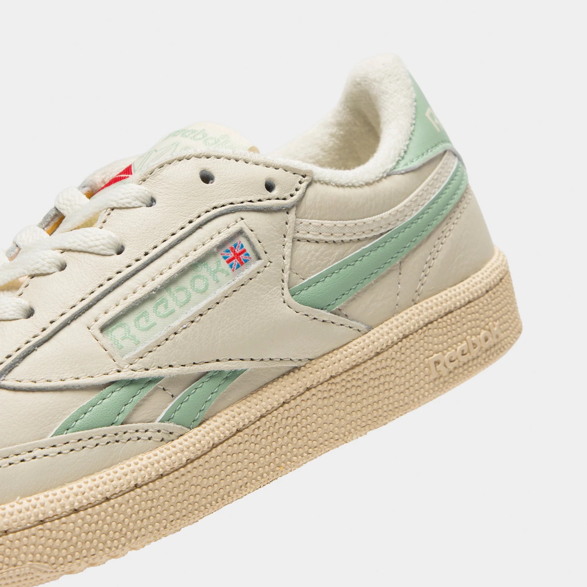 Reebok Women's Club C Revenge Vintage Chalk / Light Sage - Image 3