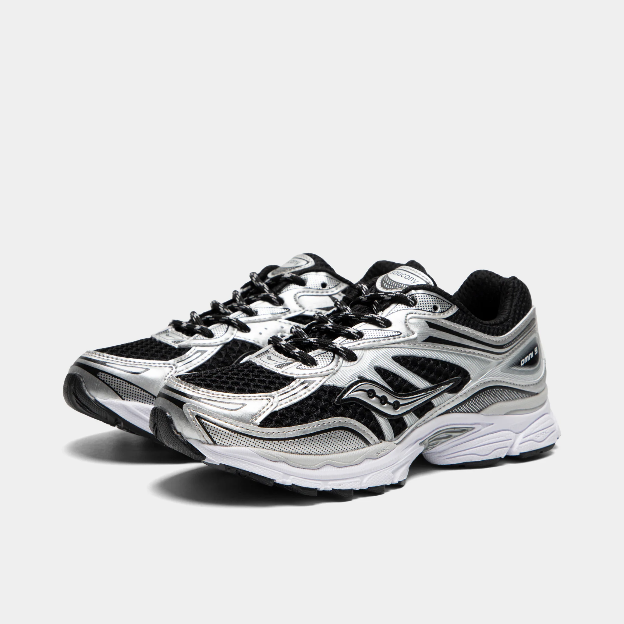 Saucony Juniors' Omni 9 Black / Silver - Image 2