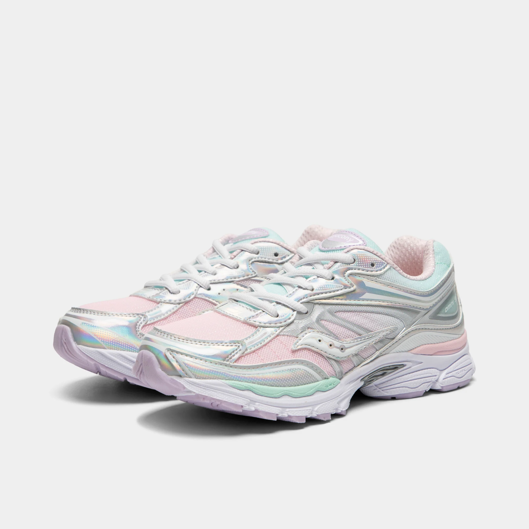 Saucony Juniors' Omni 9 Silver / Multi - Image 2