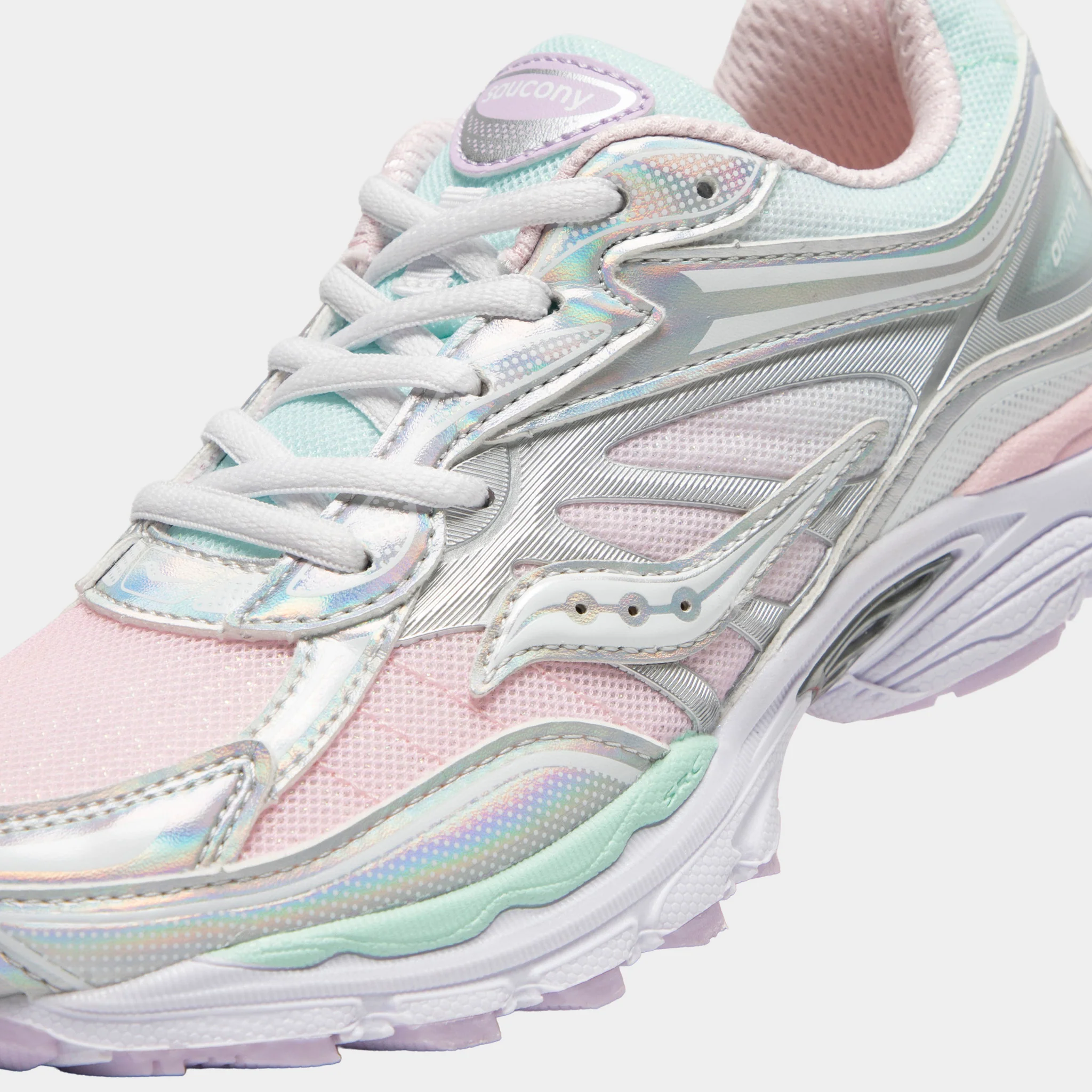 Saucony Juniors' Omni 9 Silver / Multi - Image 3