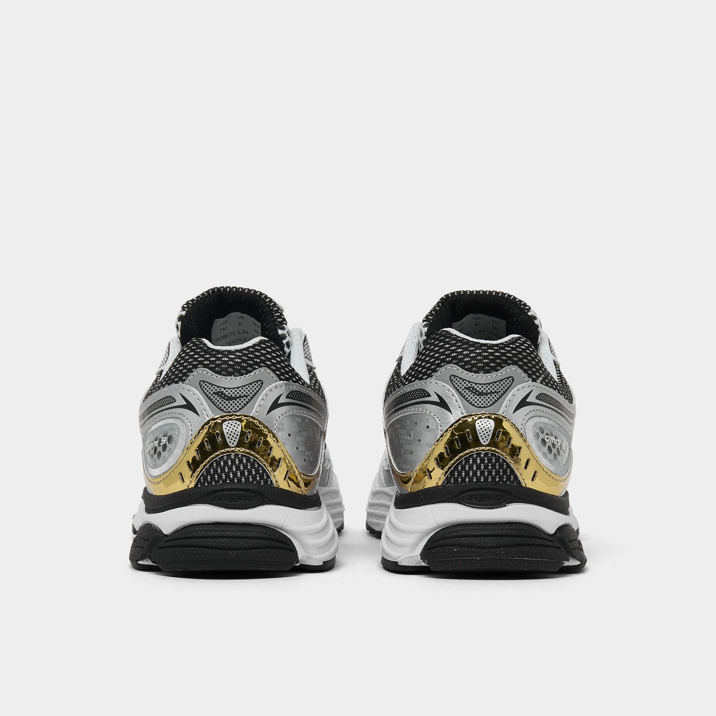 Saucony Juniors' Omni 9 White / Gold - Silver - Image 4