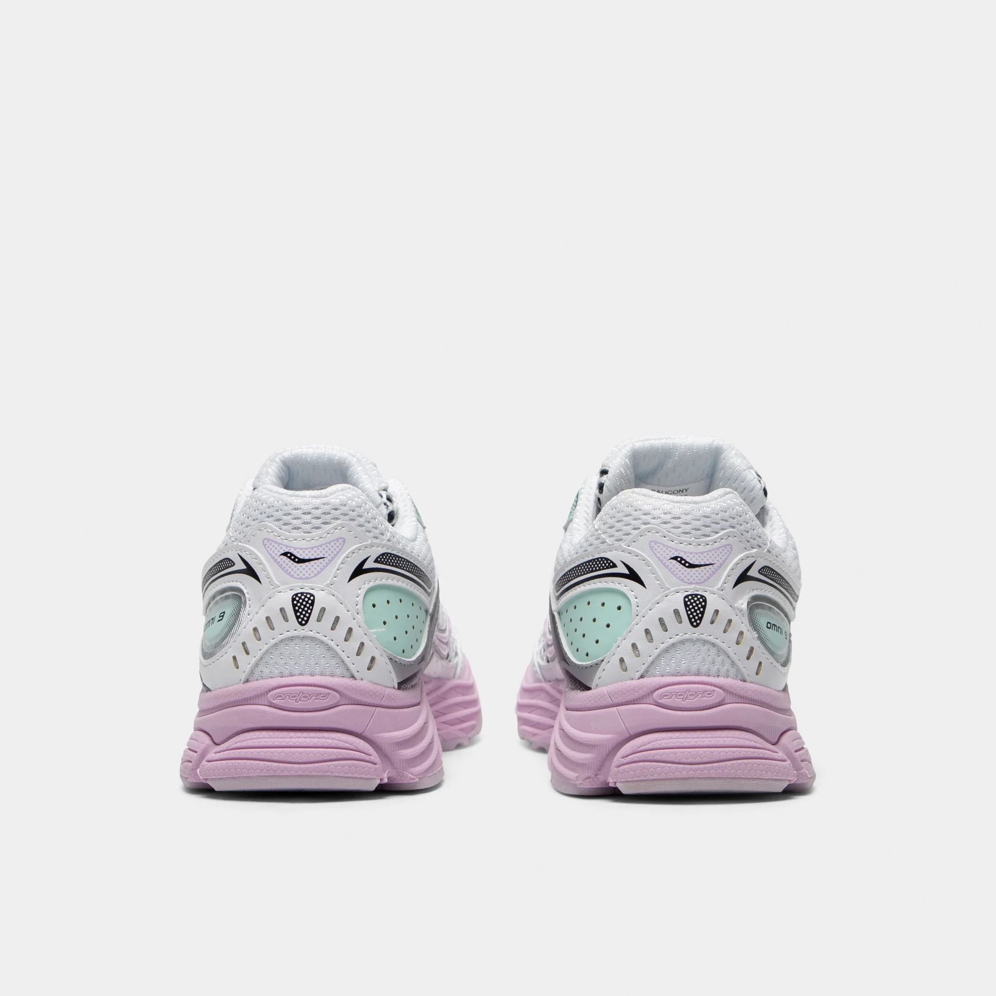 Saucony Juniors' Omni 9 White / Lilac - Image 4