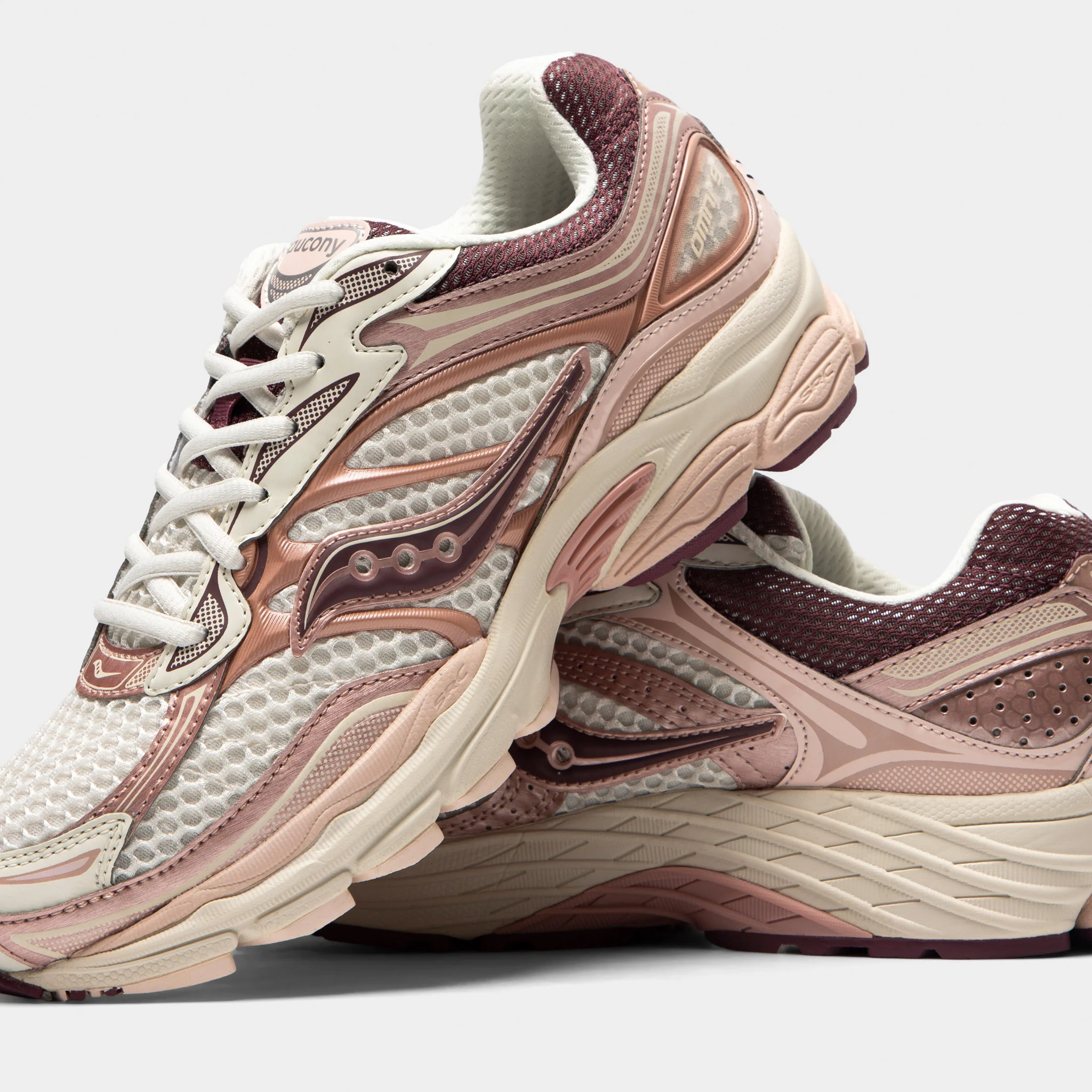 Saucony Progrid Omni 9 Ivory / Peony - Image 3