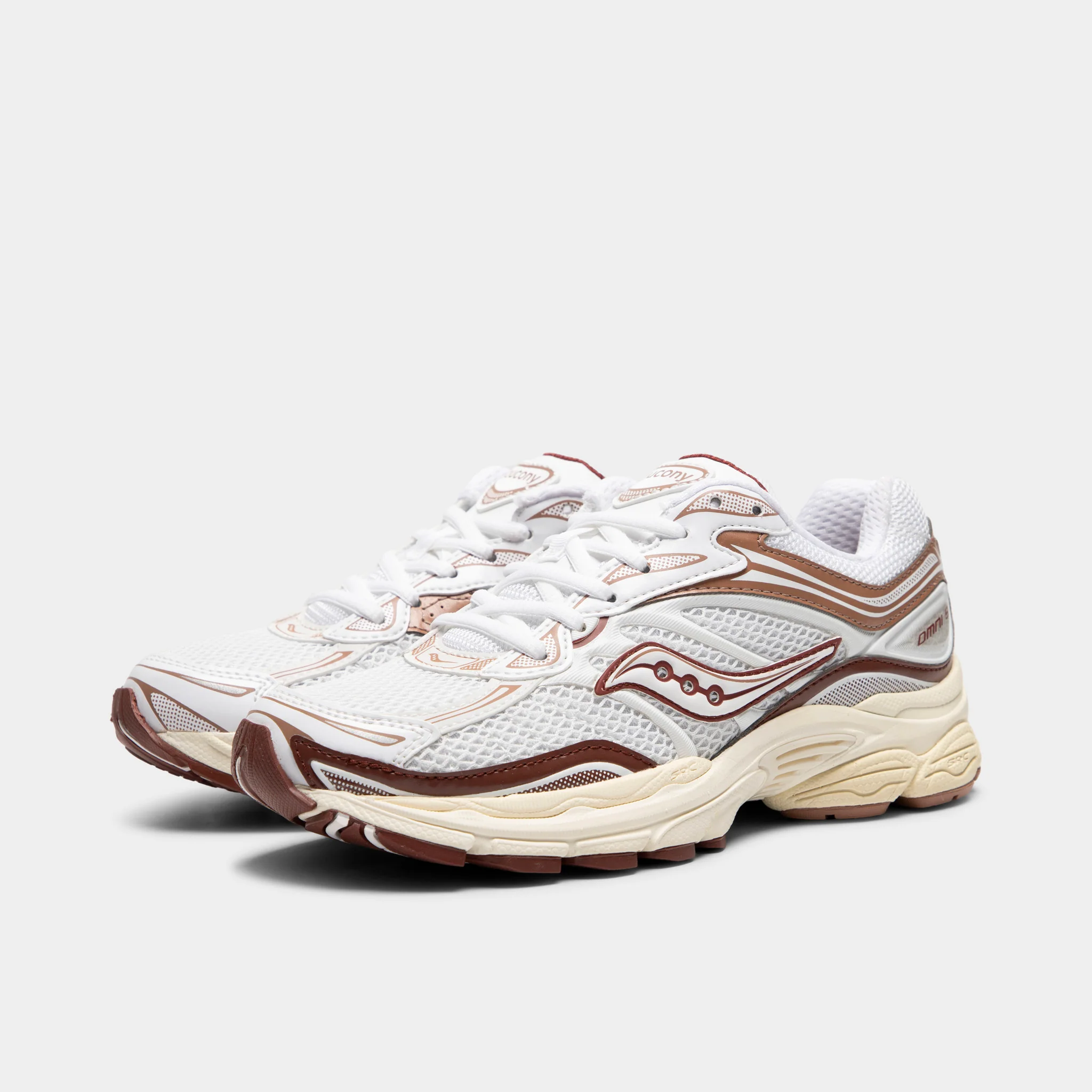 Saucony Women's Progrid Omni 9 White / Cinnamon - Image 2