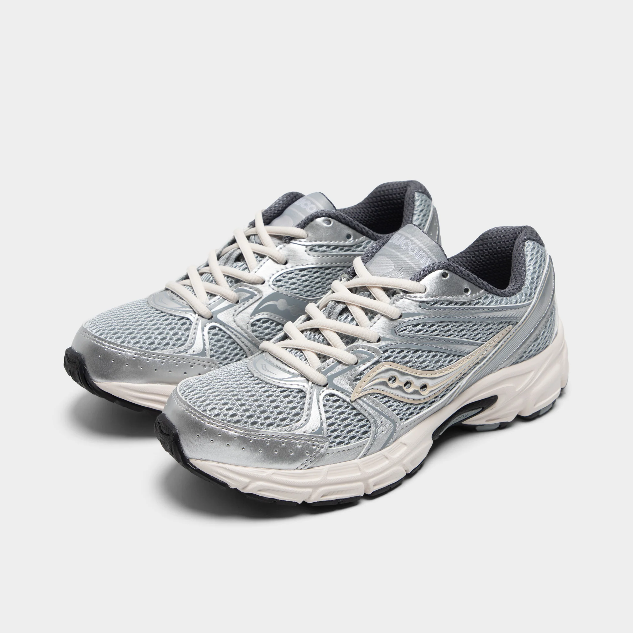 Saucony Women's Ride Millennium Silver / Cream - Image 2
