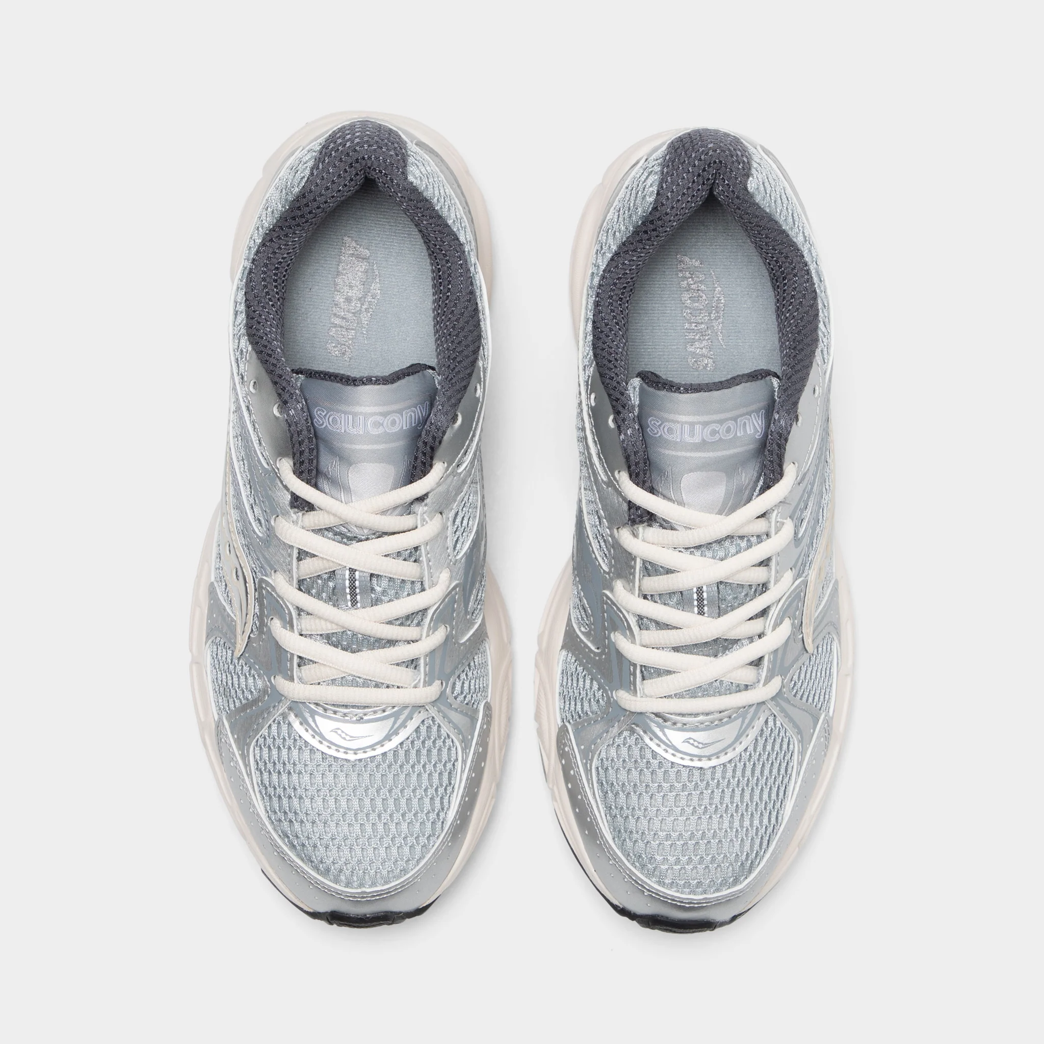 Saucony Women's Ride Millennium Silver / Cream - Image 5