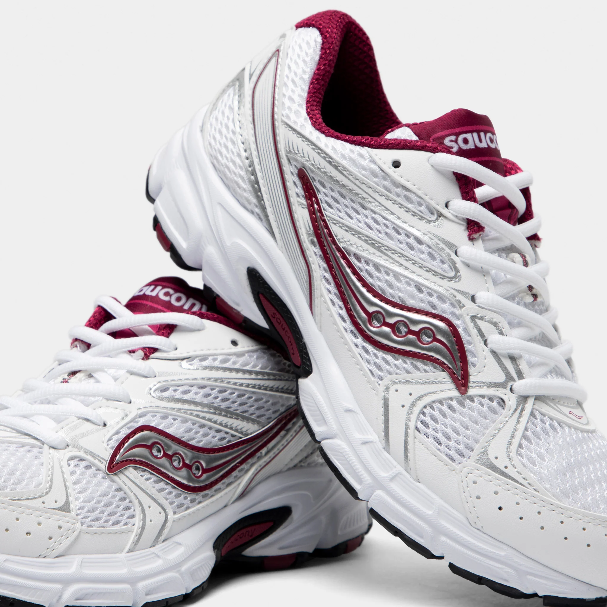 Saucony Women's Ride Millennium White / Beet - Image 3