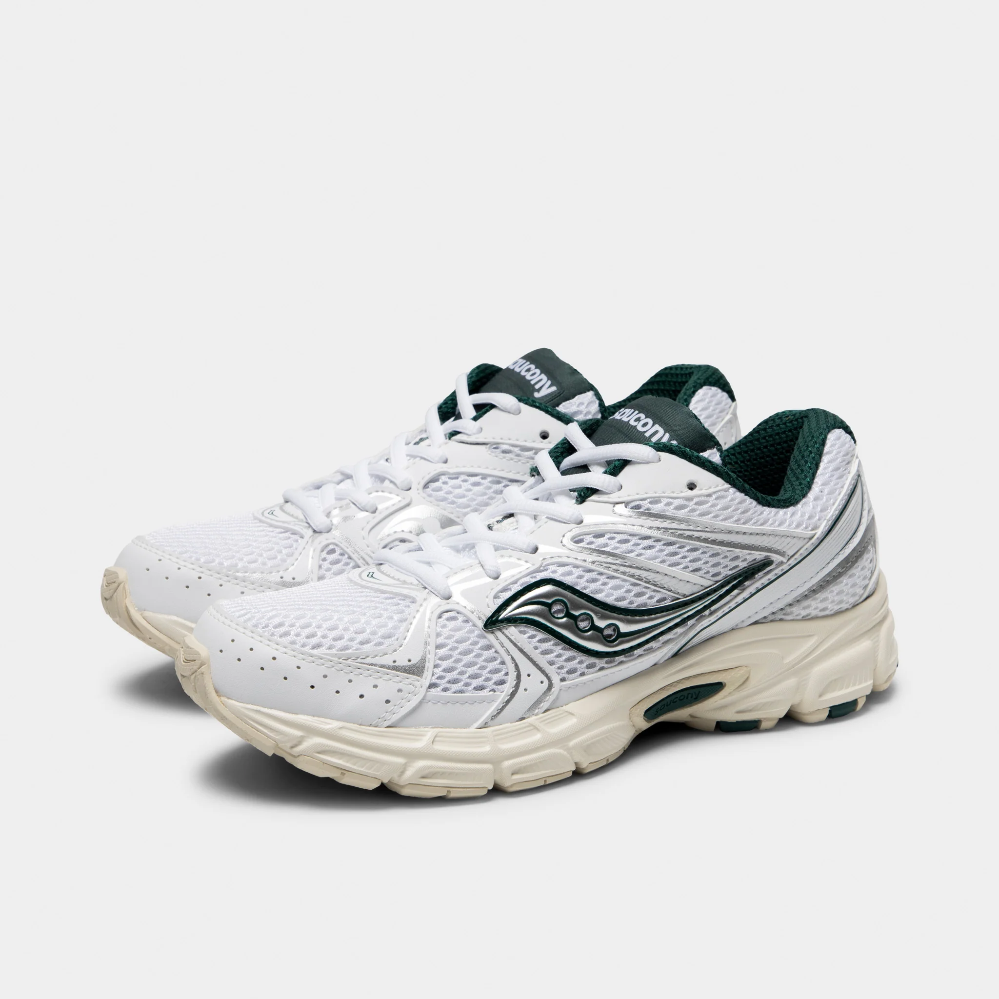 Saucony Women's Ride Millennium White / Pine - Image 2