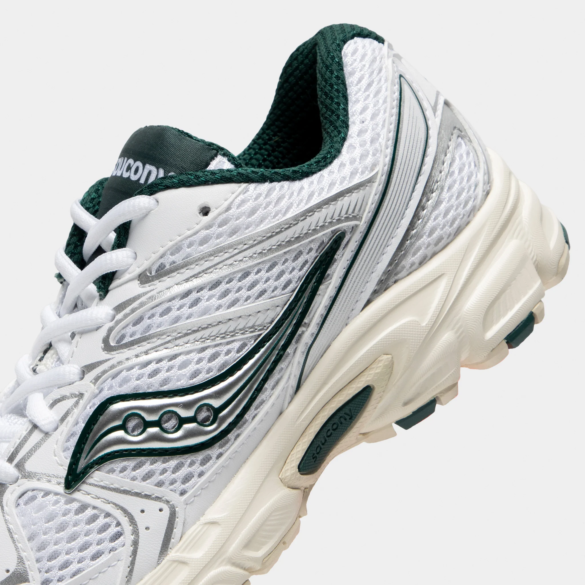 Saucony Women's Ride Millennium White / Pine - Image 3