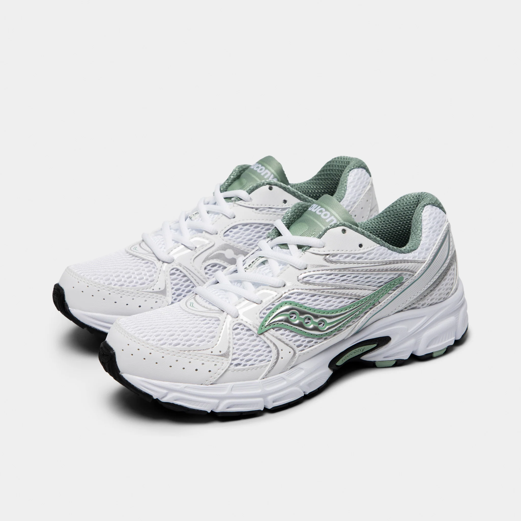 Saucony Women's Ride Millennium White / Sage - Image 2