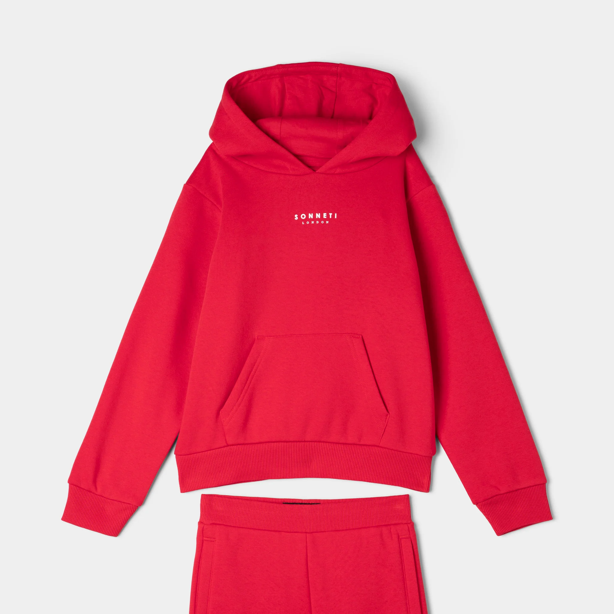 Sonneti Childrens' London Hoodie Set / Red - Image 3