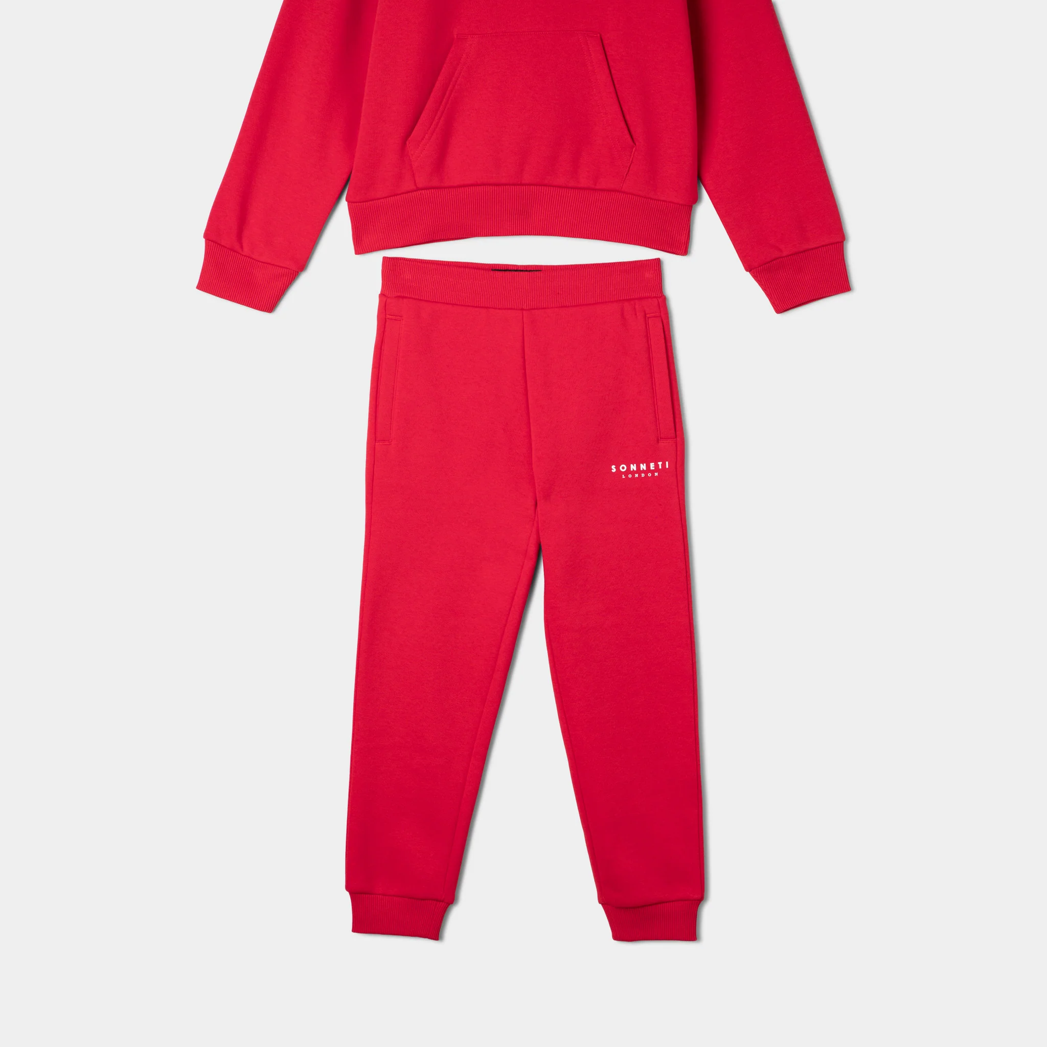 Sonneti Childrens' London Hoodie Set / Red - Image 6