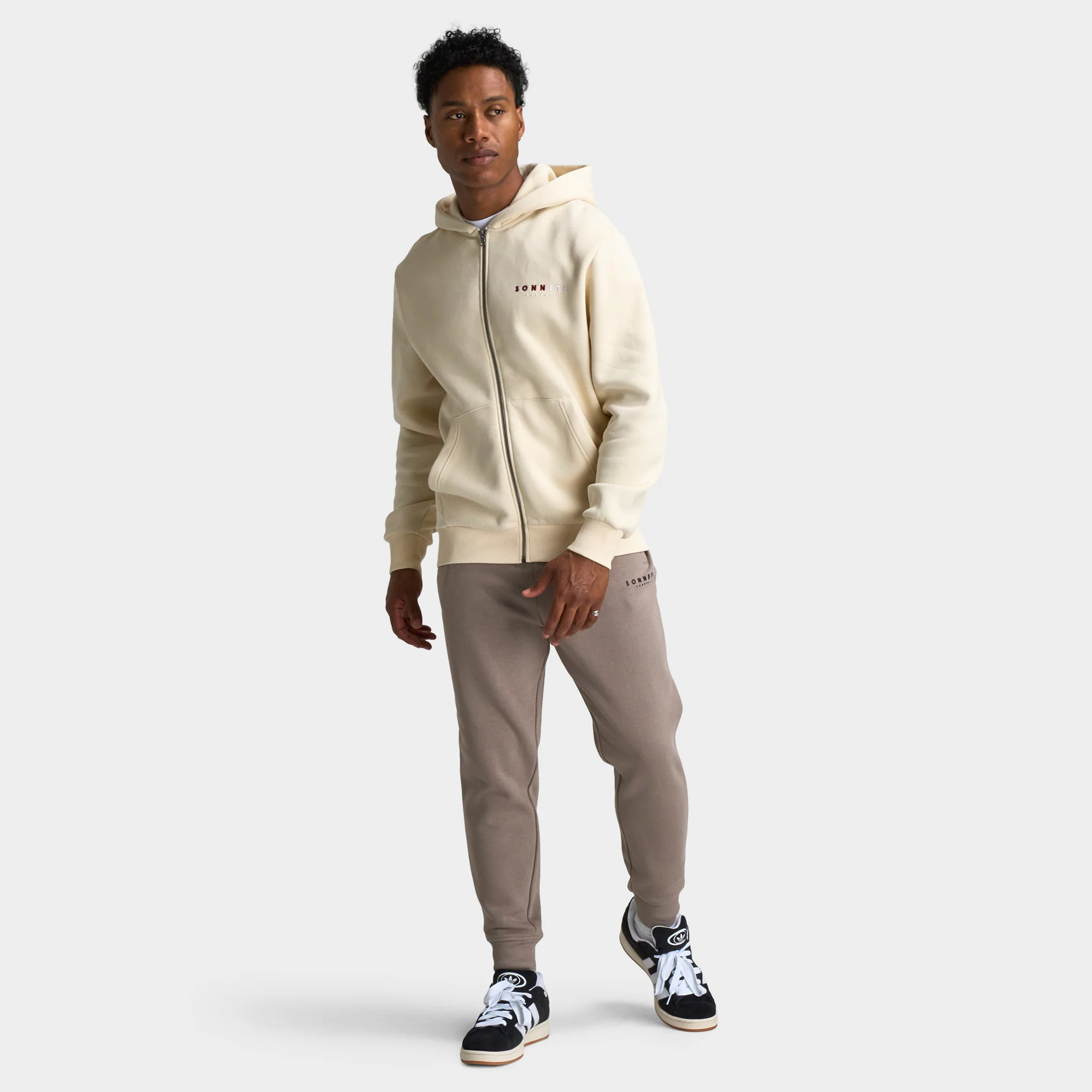 Sonneti Hare Full Zip Hoodie / Cream - Image 6