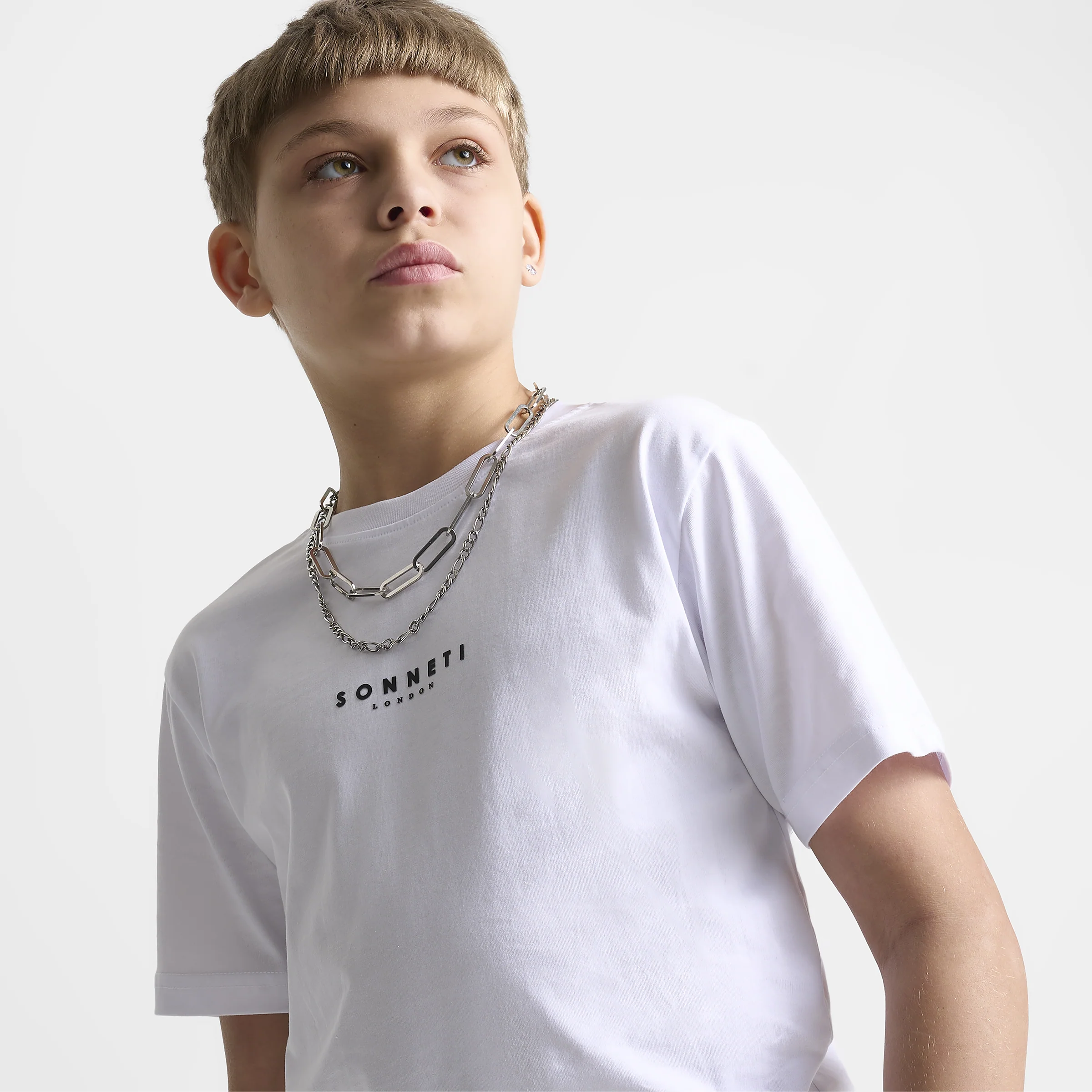 Sonneti Junior Boys' London T-Shirt / White - Image 4